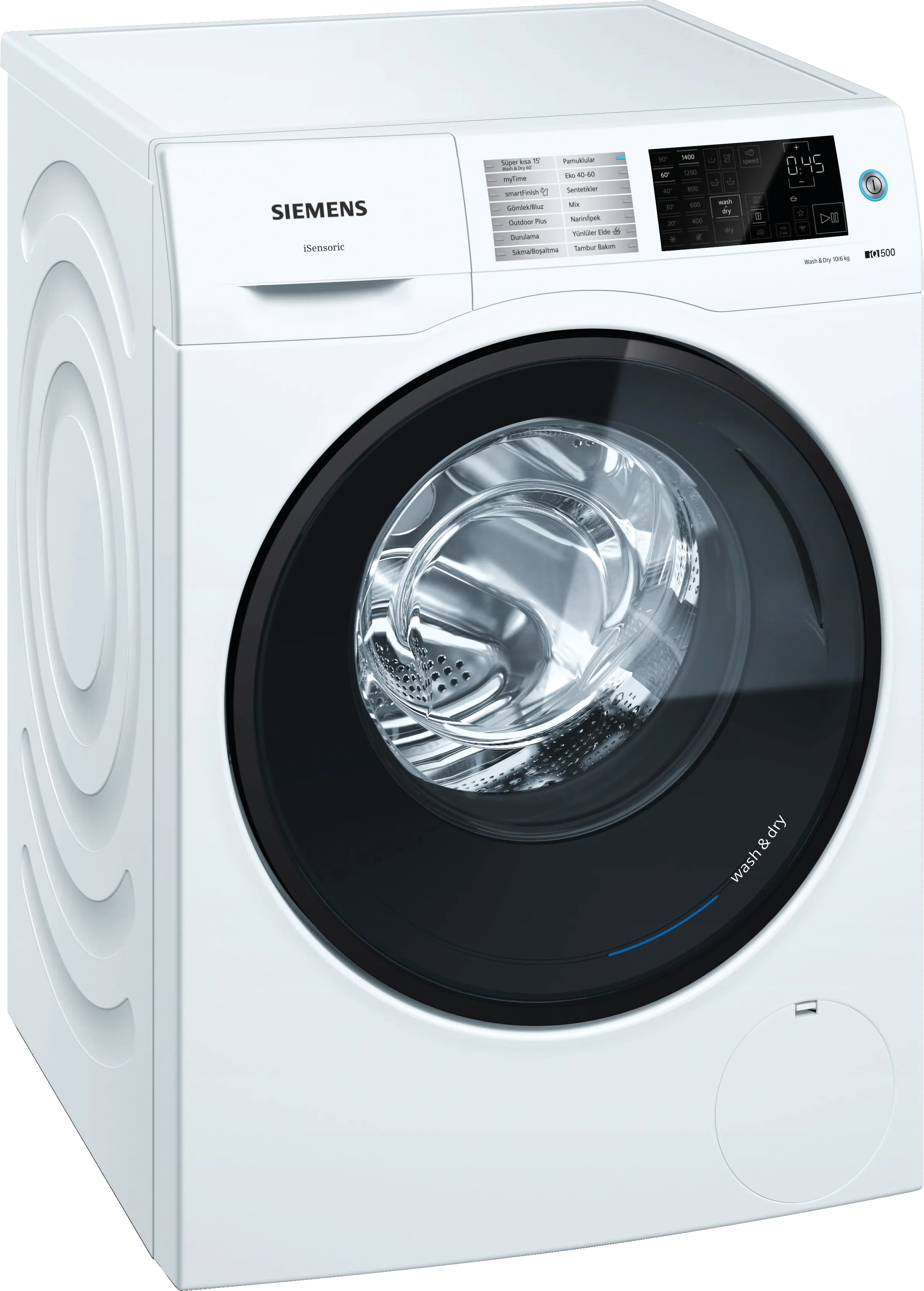 iQ500 Kurutmalı Çamaşır Makinesi 10/6 kg 1400 dev./dak.