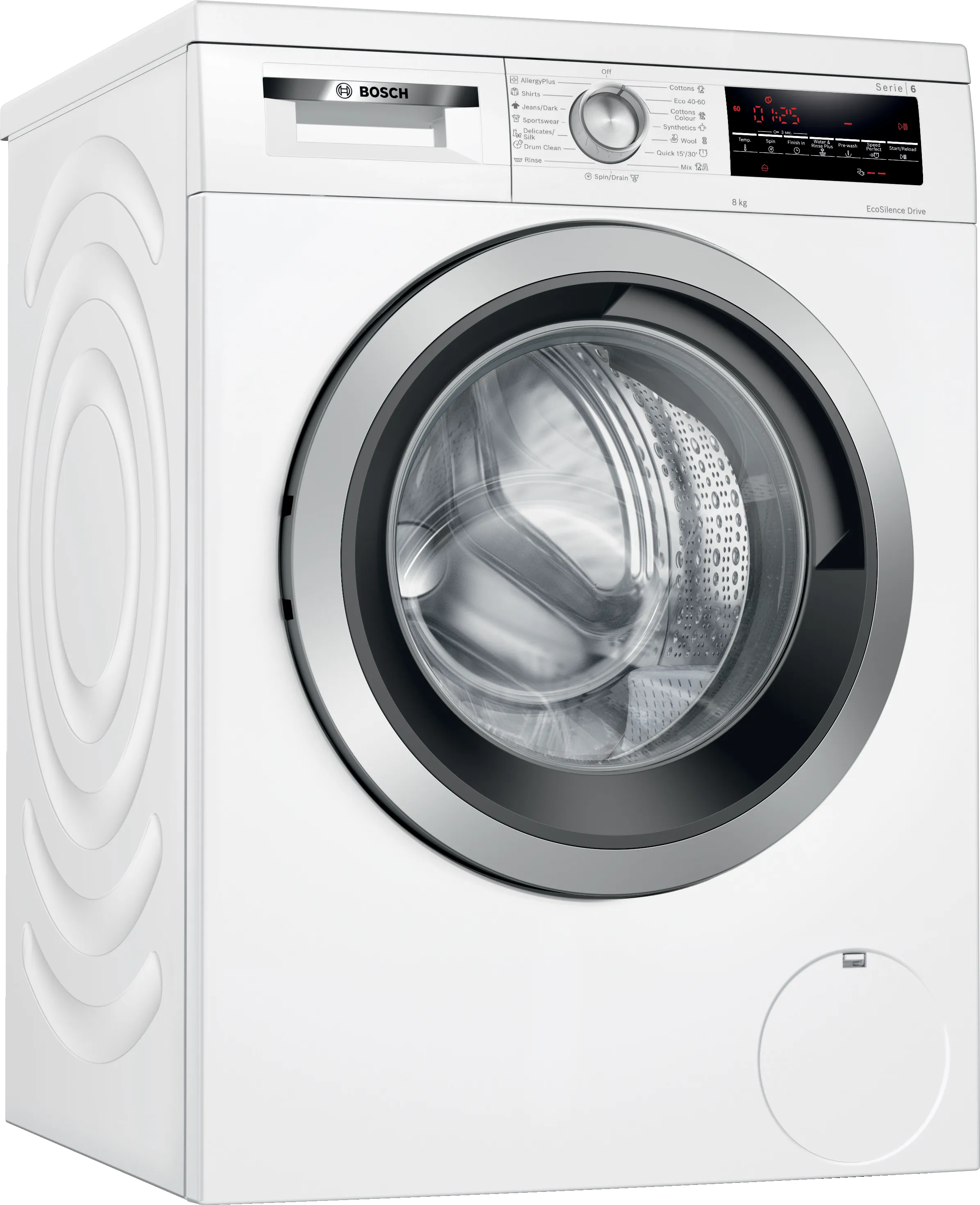 Series 6 washing machine, front loader 8 kg 1400 rpm 