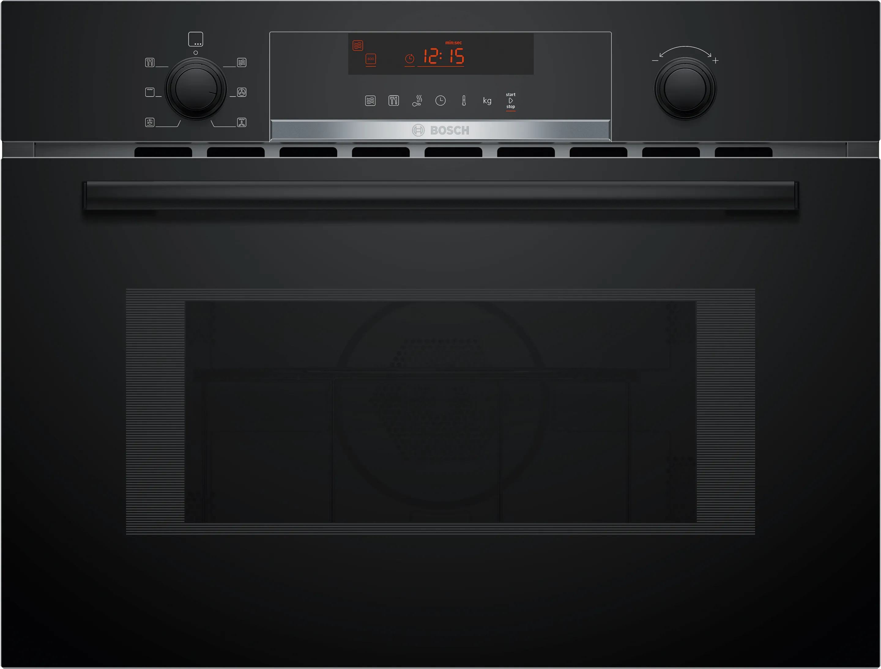 Series 4 Built-in microwave oven with hot air 60 x 45 cm Black 