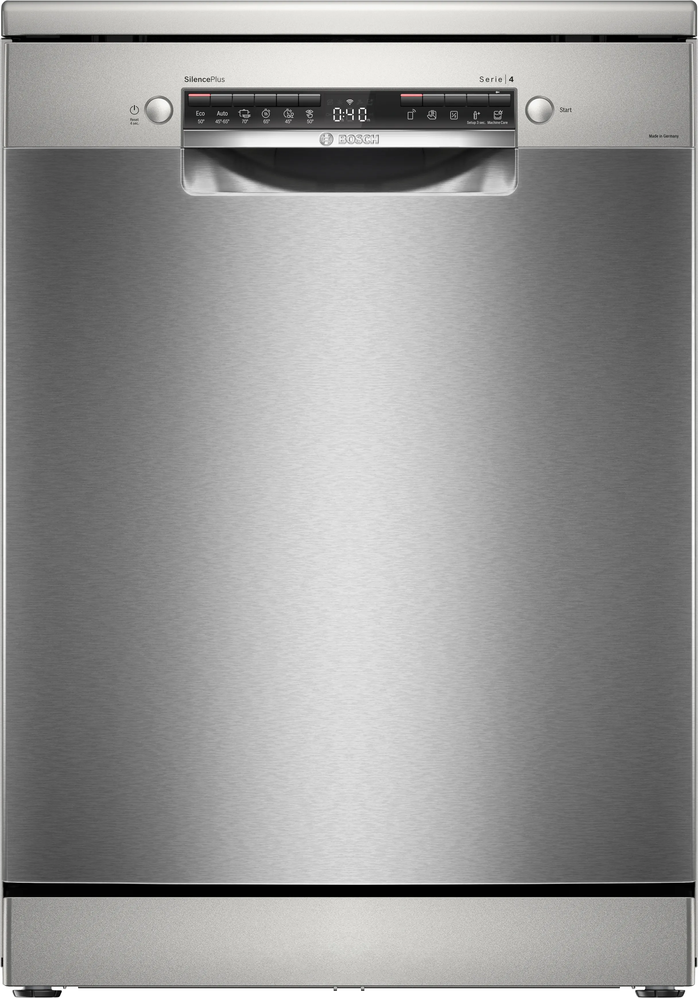 Series 4 free-standing dishwasher 60 cm silver inox 