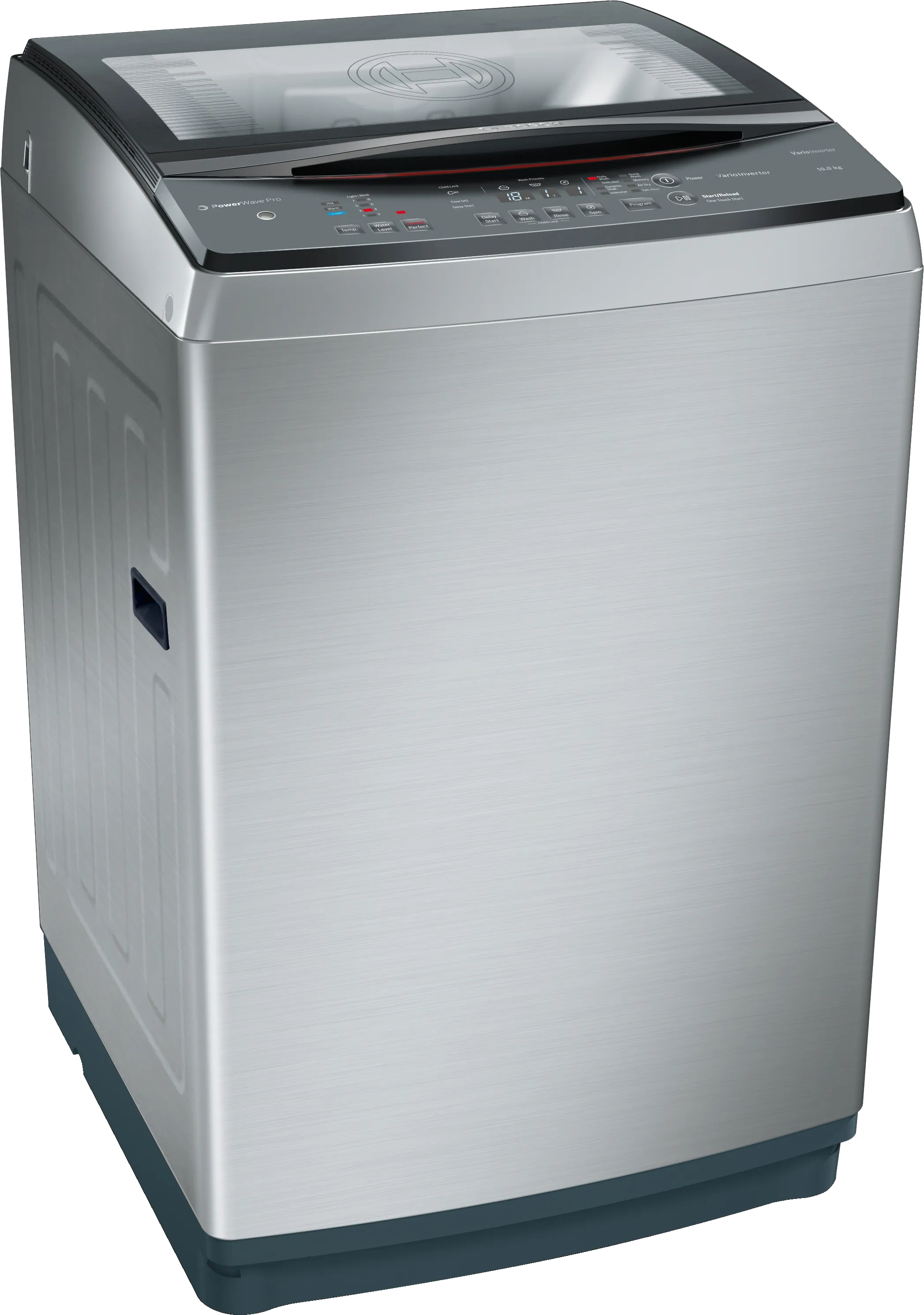 Series 4 washing machine, top loader , Silver inox