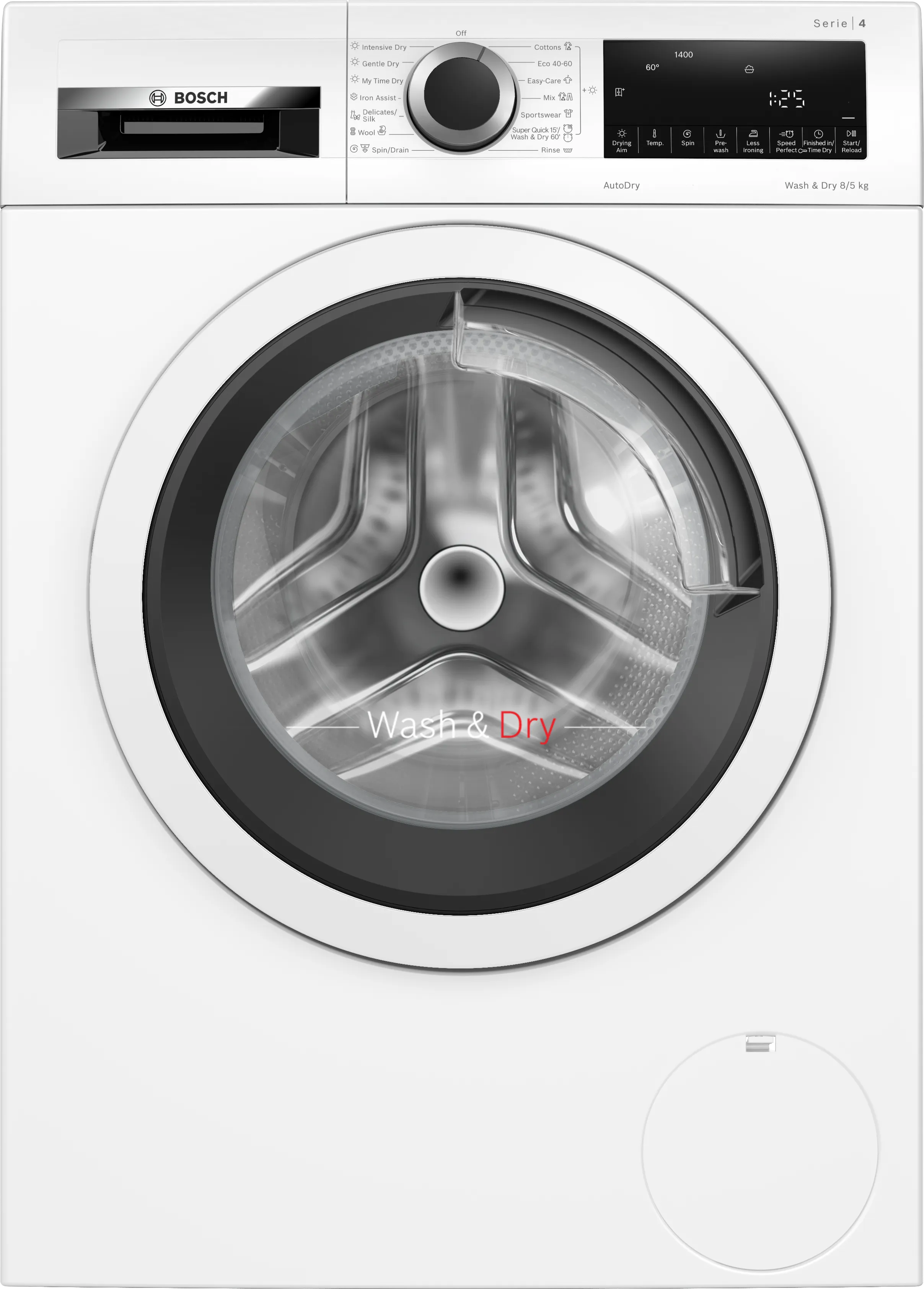 Seria 4 Mașina de spălat rufe cu uscător 8/5 kg 1400 rpm 
