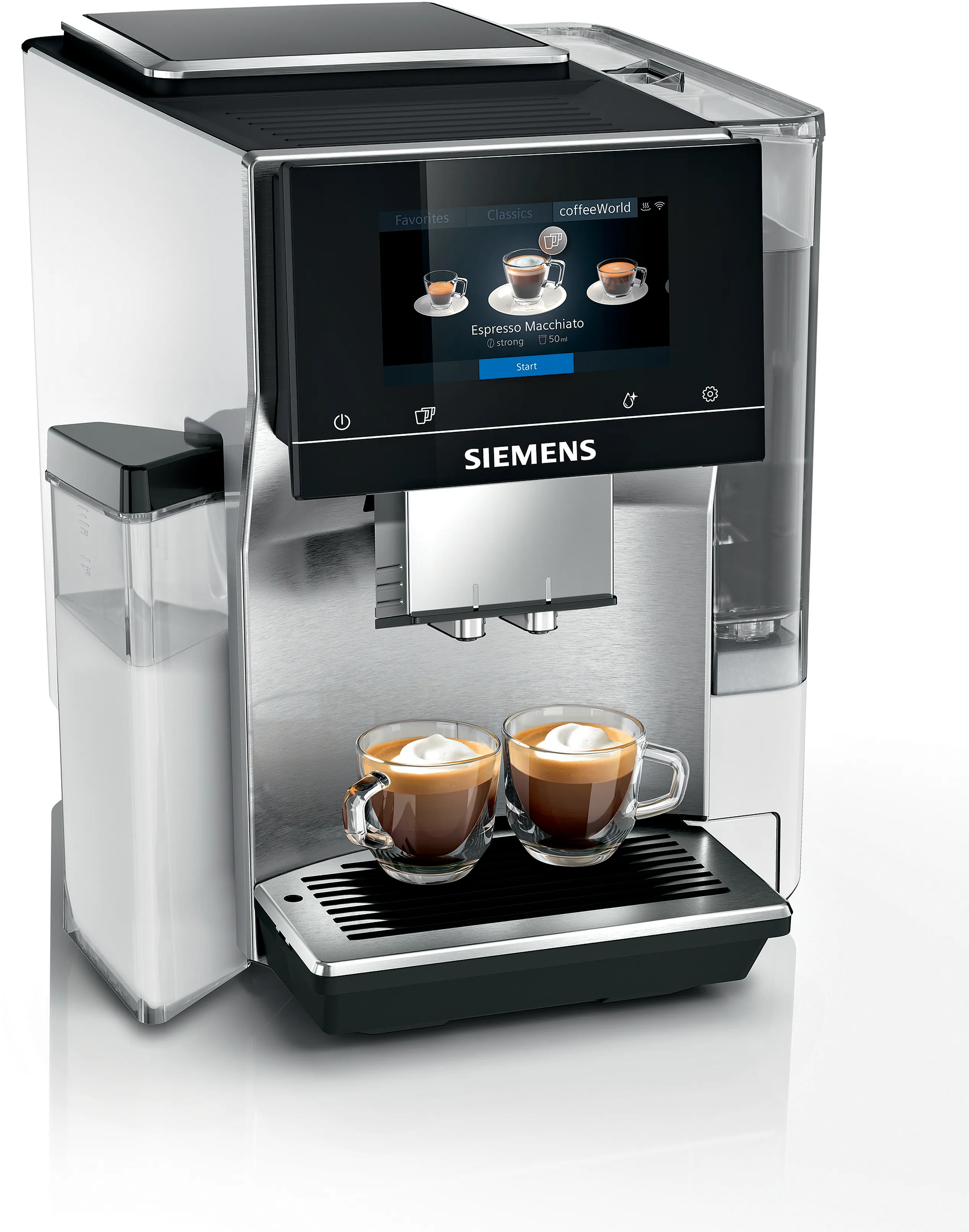 Fuldautomatisk kaffemaskine EQ700 integral Rustfrit stål 