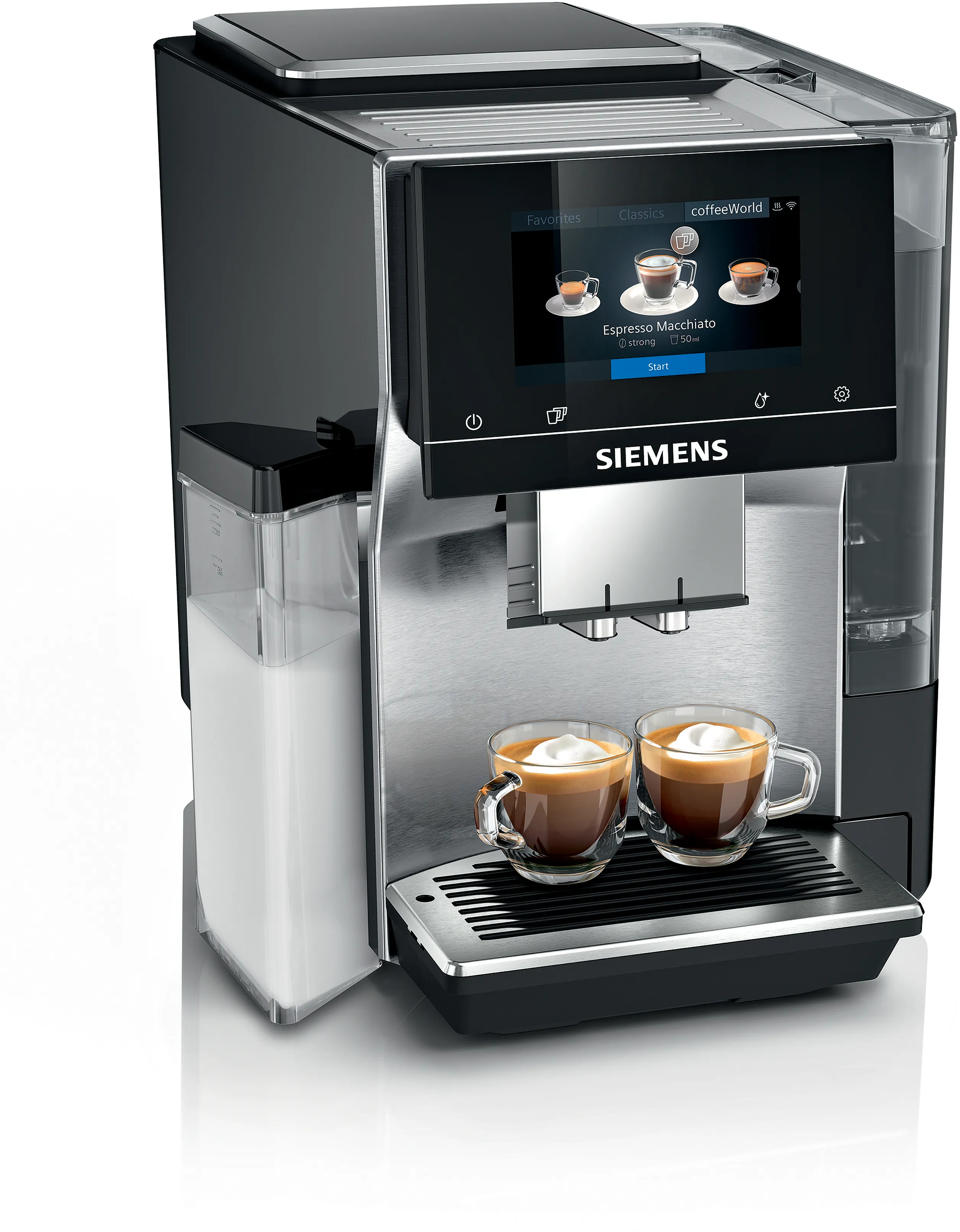 Fully automatic coffee machine EQ700 integral Stainless steel 