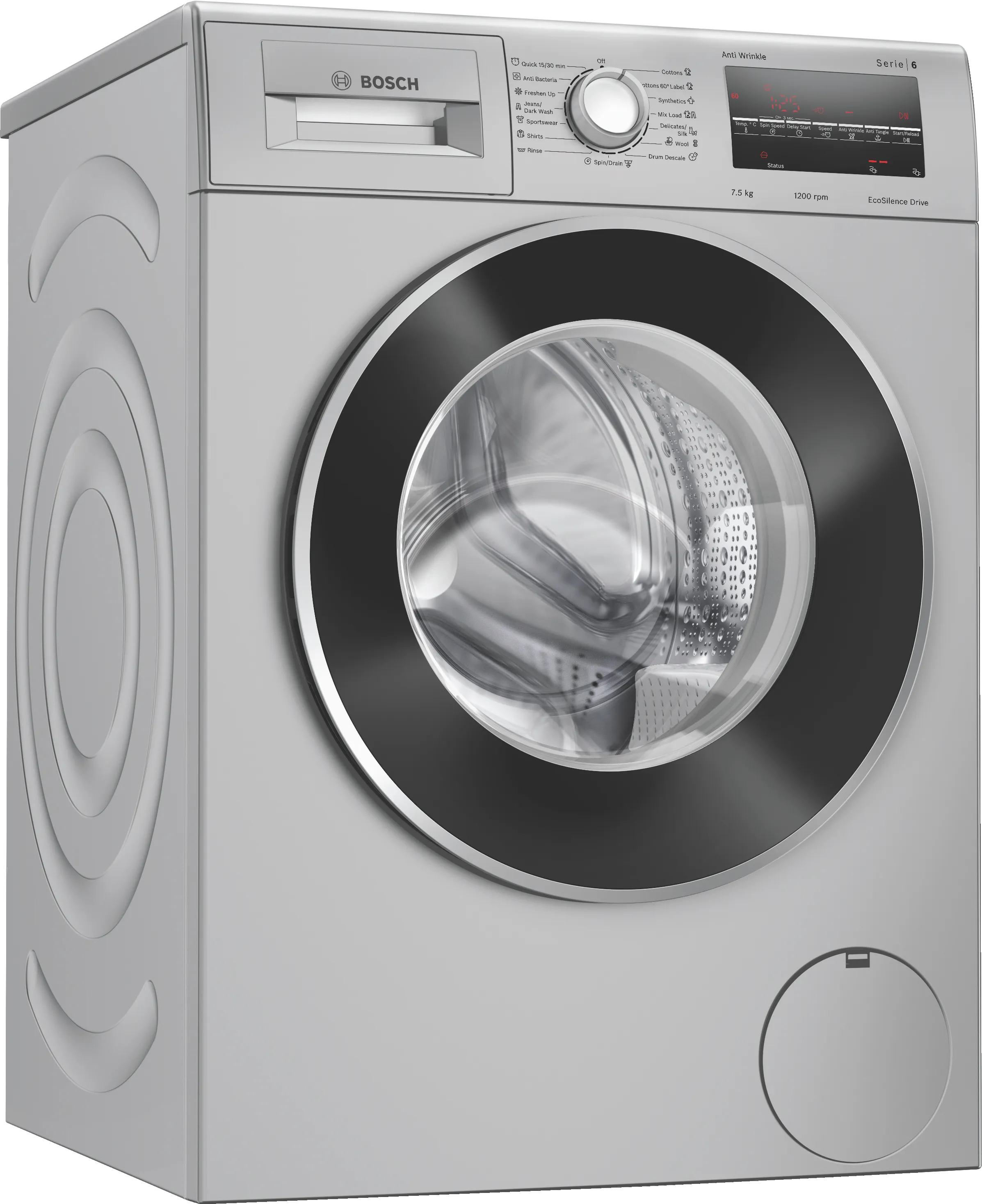 Series 6 washing machine, front loader 7.5 kg 1200 rpm