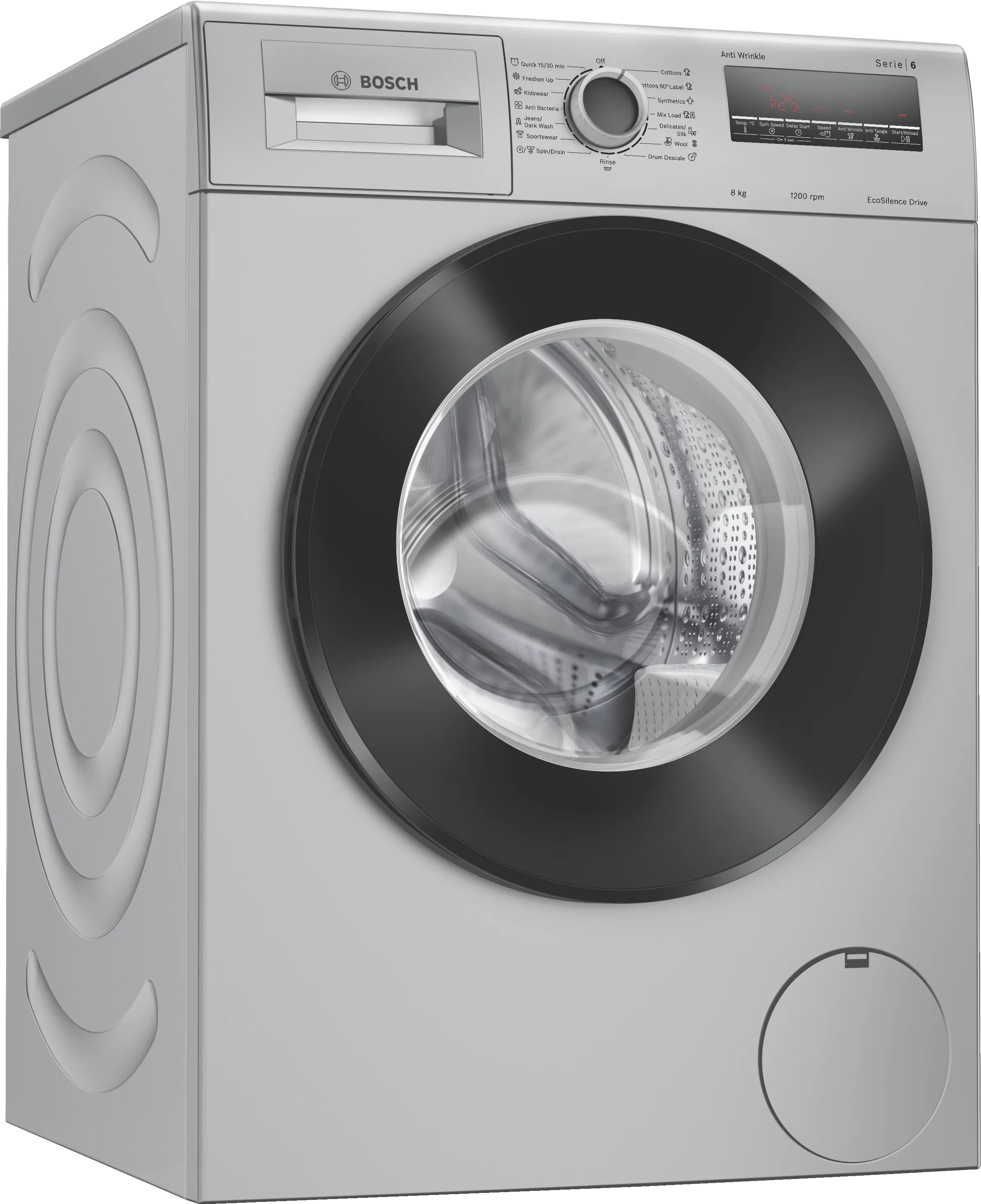 Series 6 washing machine, front loader 8 kg 1200 rpm