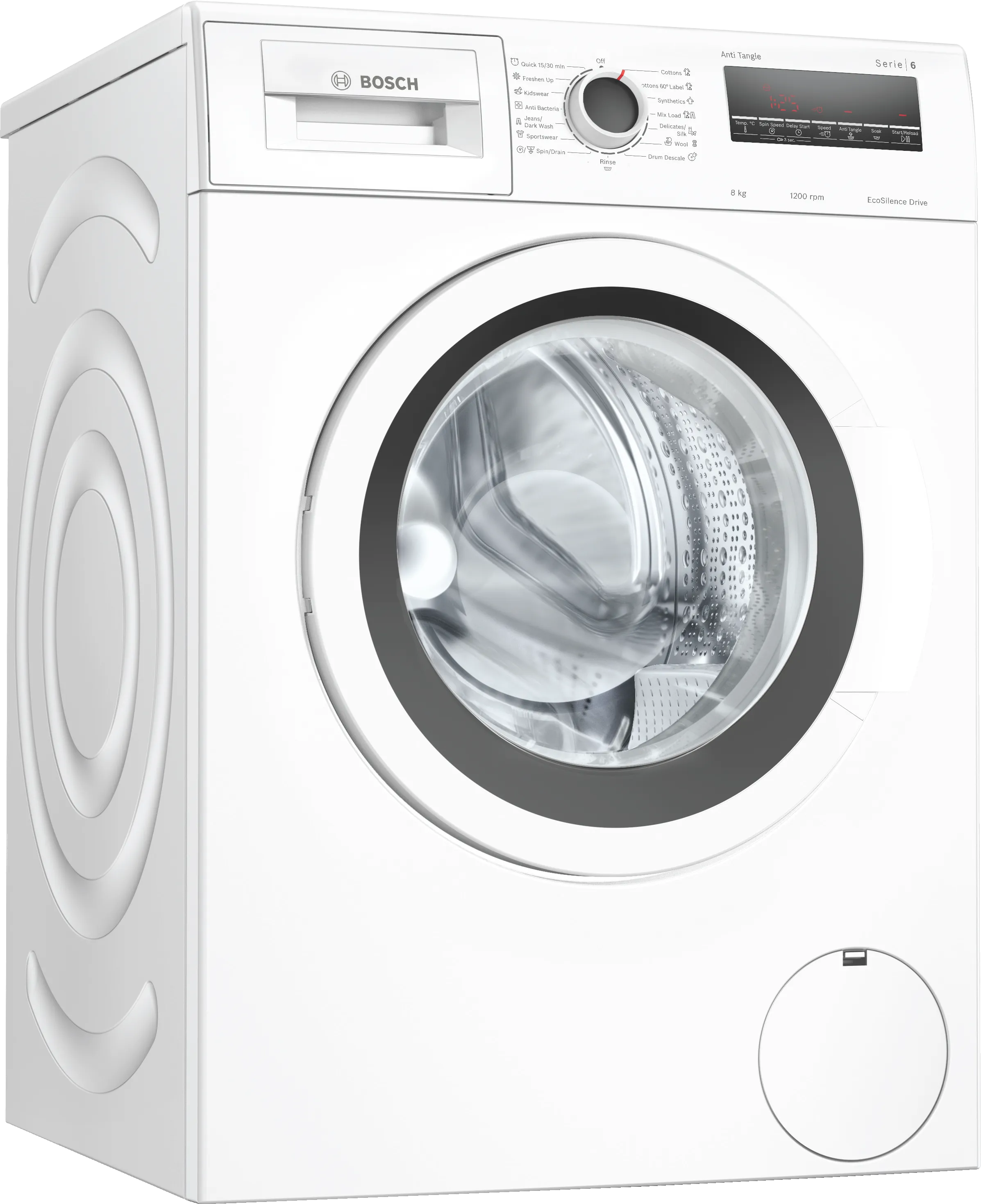 Series 6 washing machine, front loader 8 kg 1200 rpm