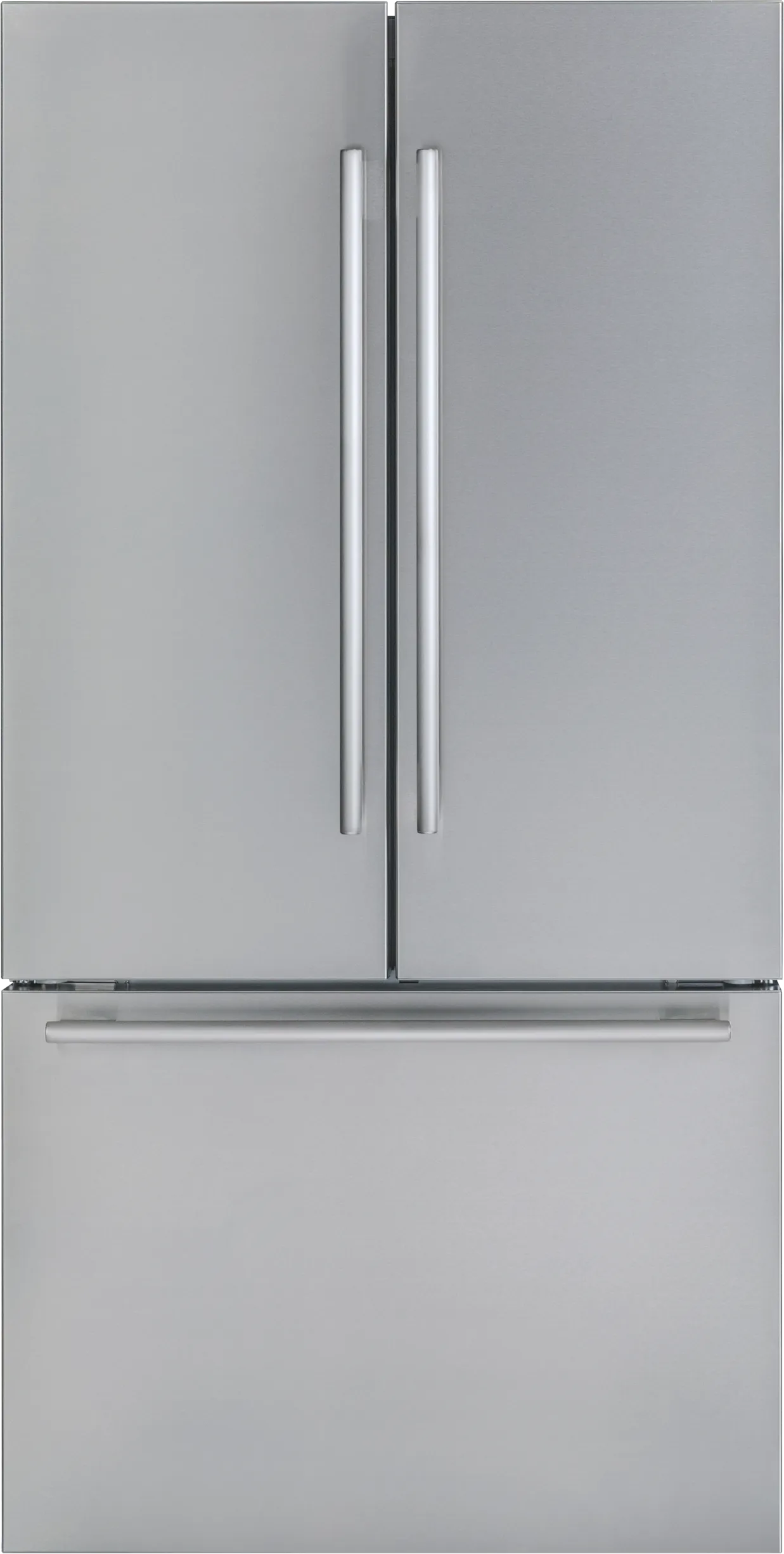 Freedom® Freestanding French Door Bottom Mount Refrigerator 36'' Masterpiece® Stainless Steel 