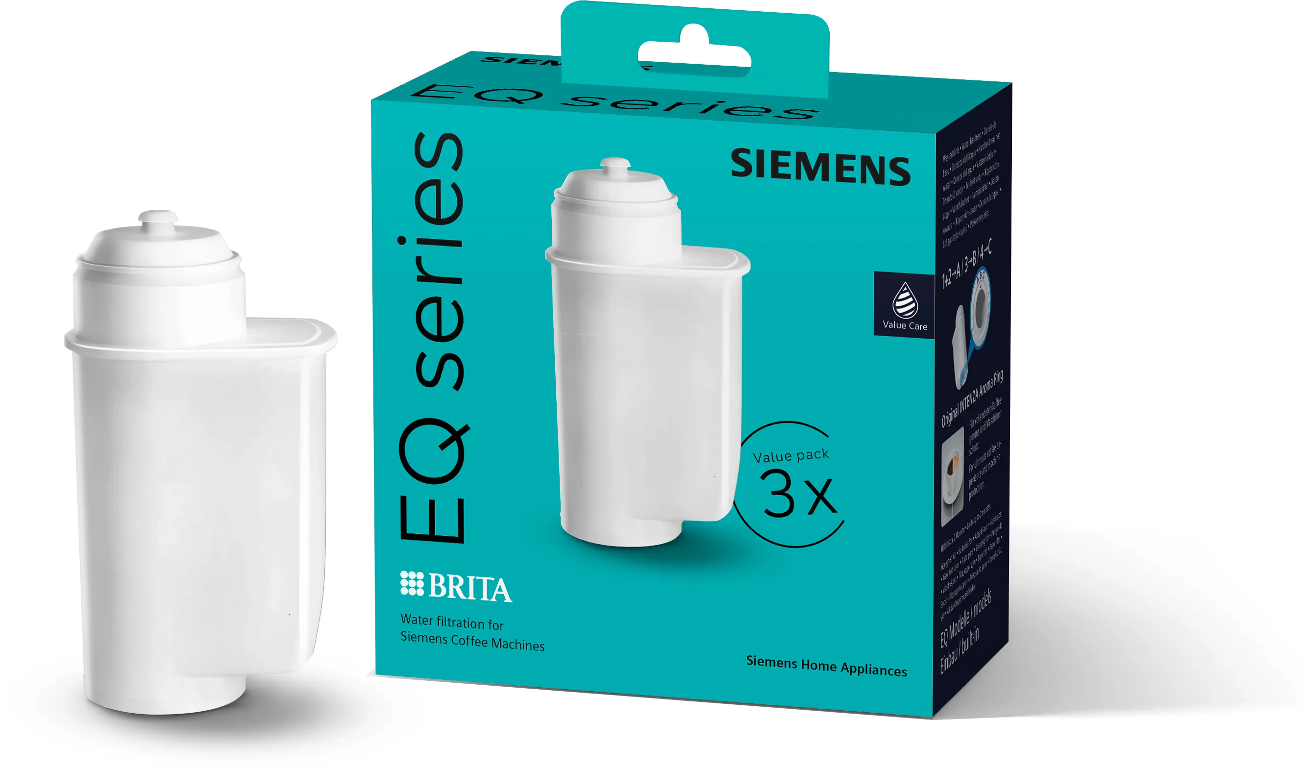 Filtres à eau BRITA Intenza pour machines espresso entièrement automatiques - 3 pièces 