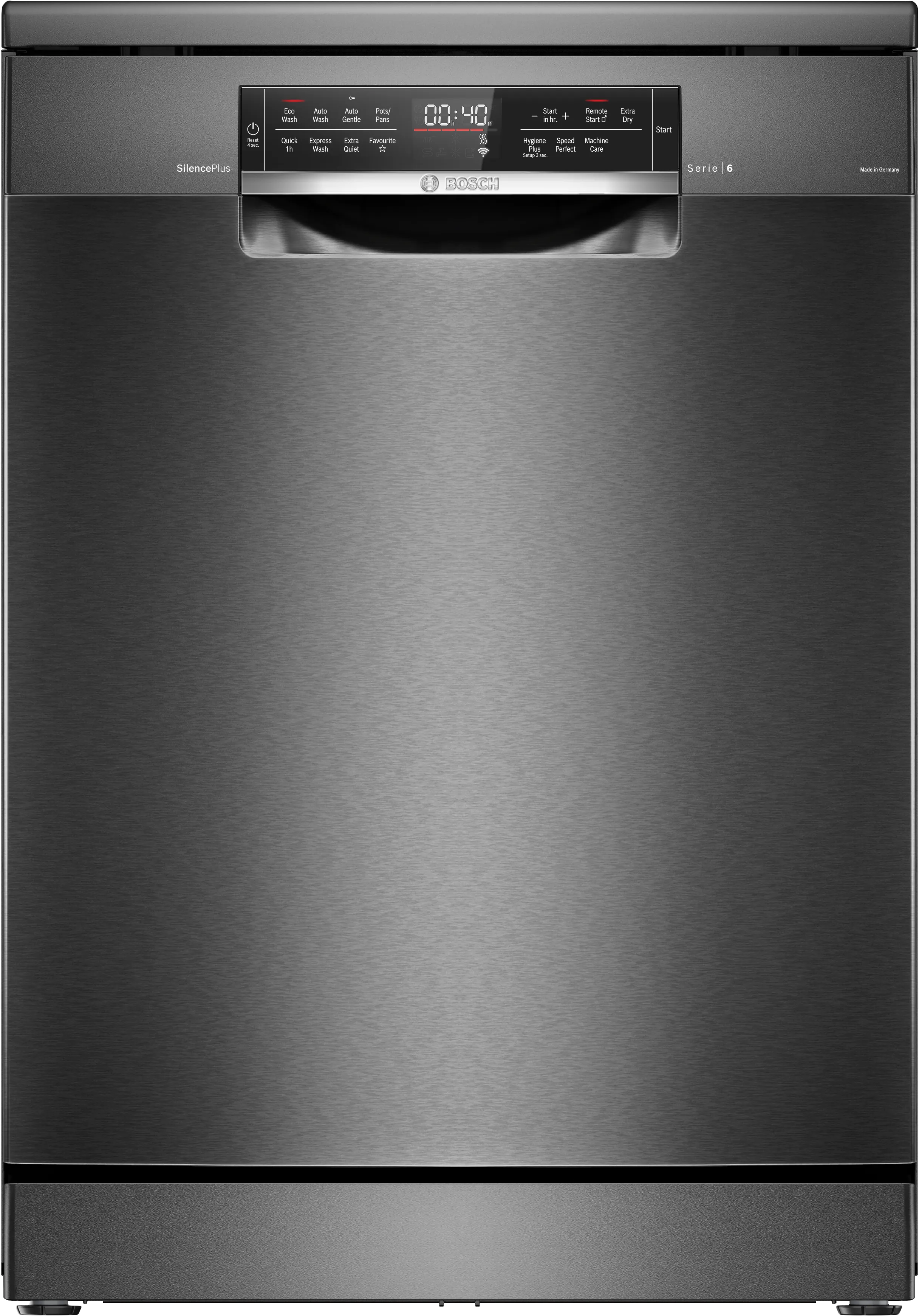 Series 6 free-standing dishwasher 60 cm Brushed black steel anti-fingerprint 