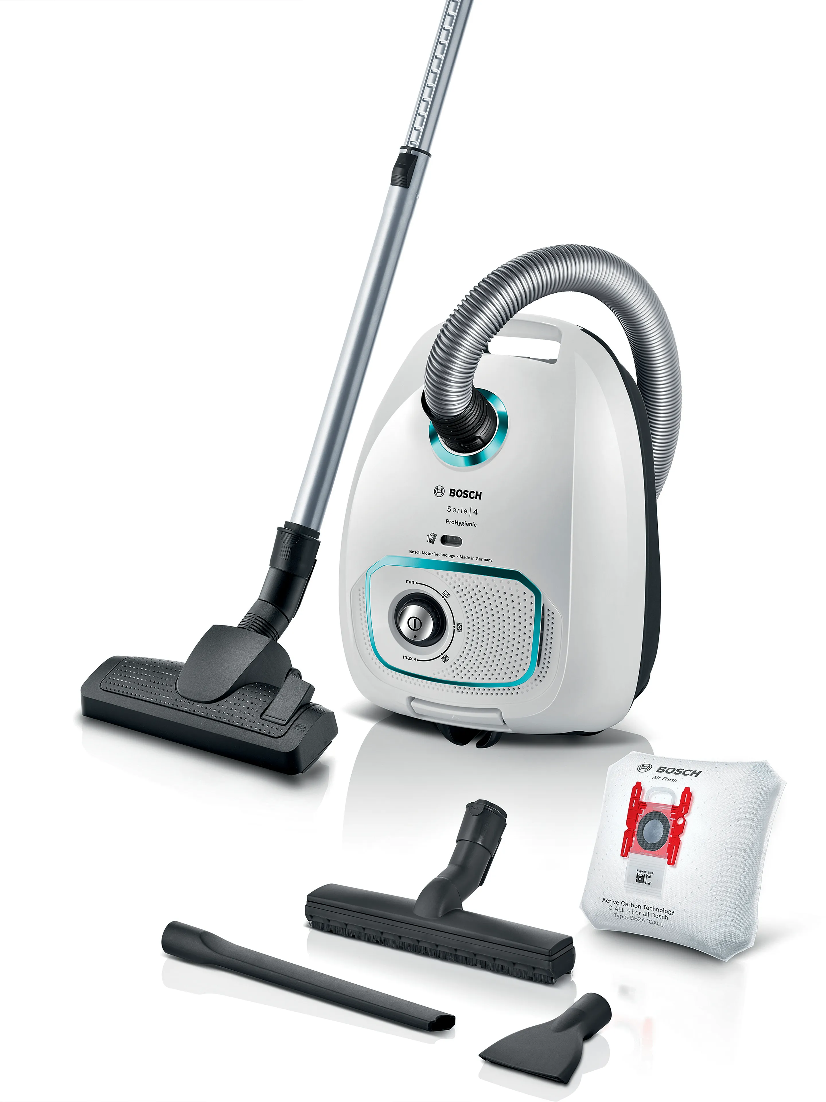 Series 4 Bagged vacuum cleaner ProHygienic White 