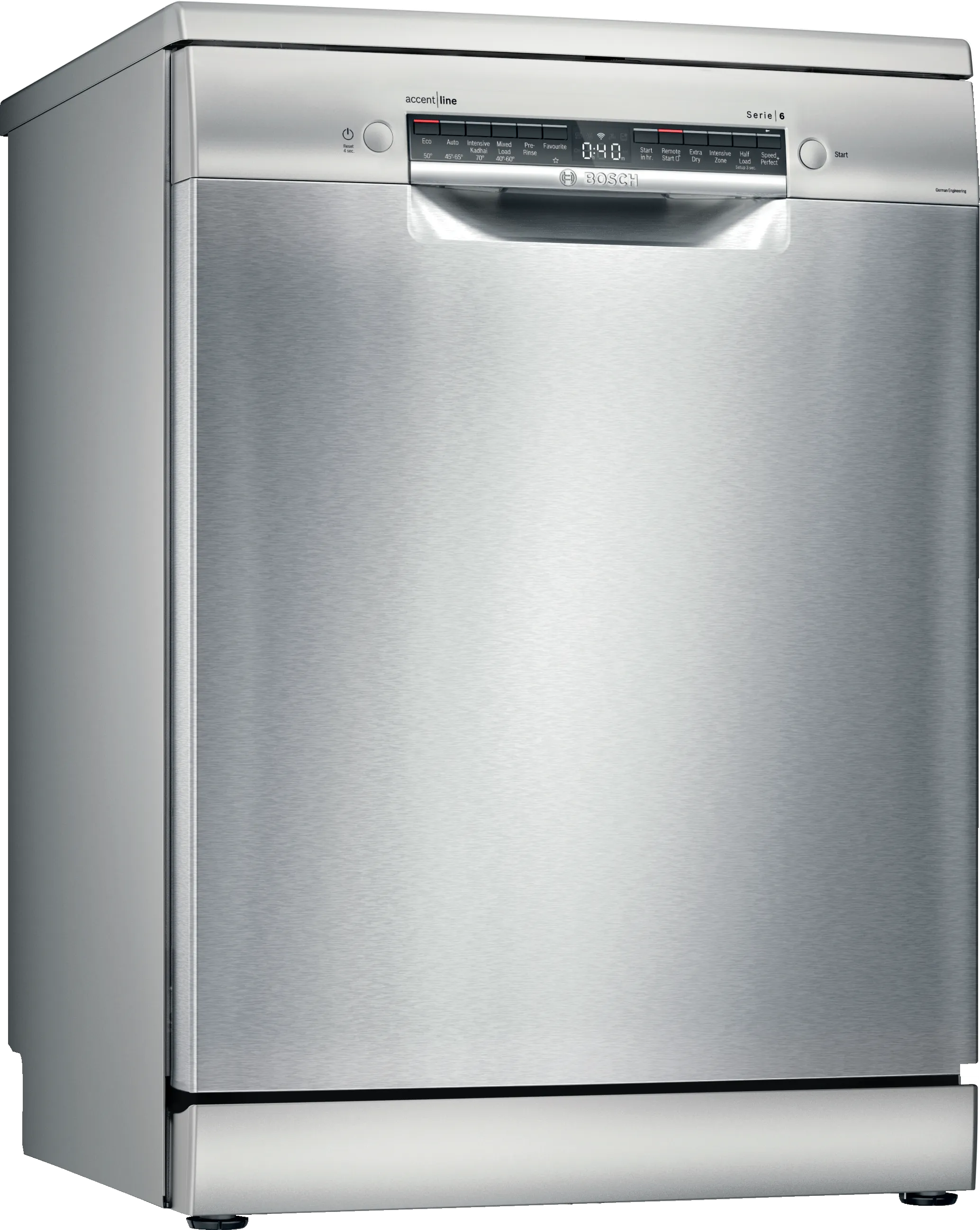 Series 6 Bosch free-standing dishwasher 60 cm Brushed steel anti-fingerprint