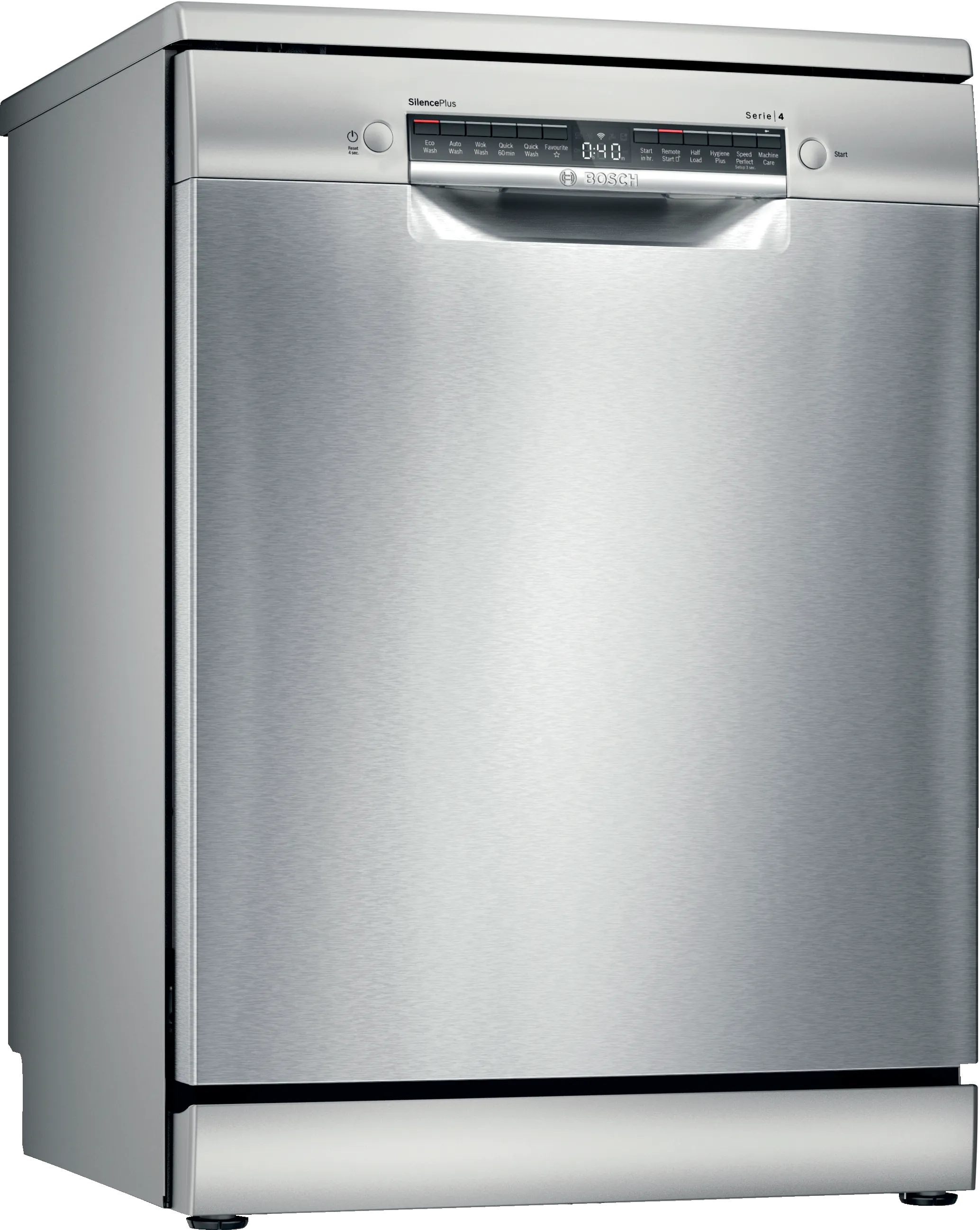 Series 4 free-standing dishwasher 60 cm Inox Easy Clean 