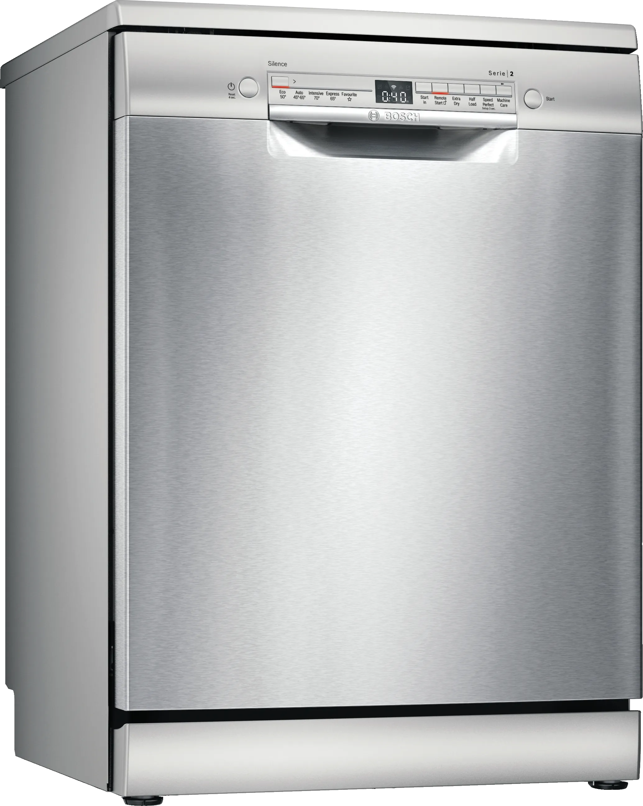 Series 2 free-standing dishwasher 60 cm Silver inox 
