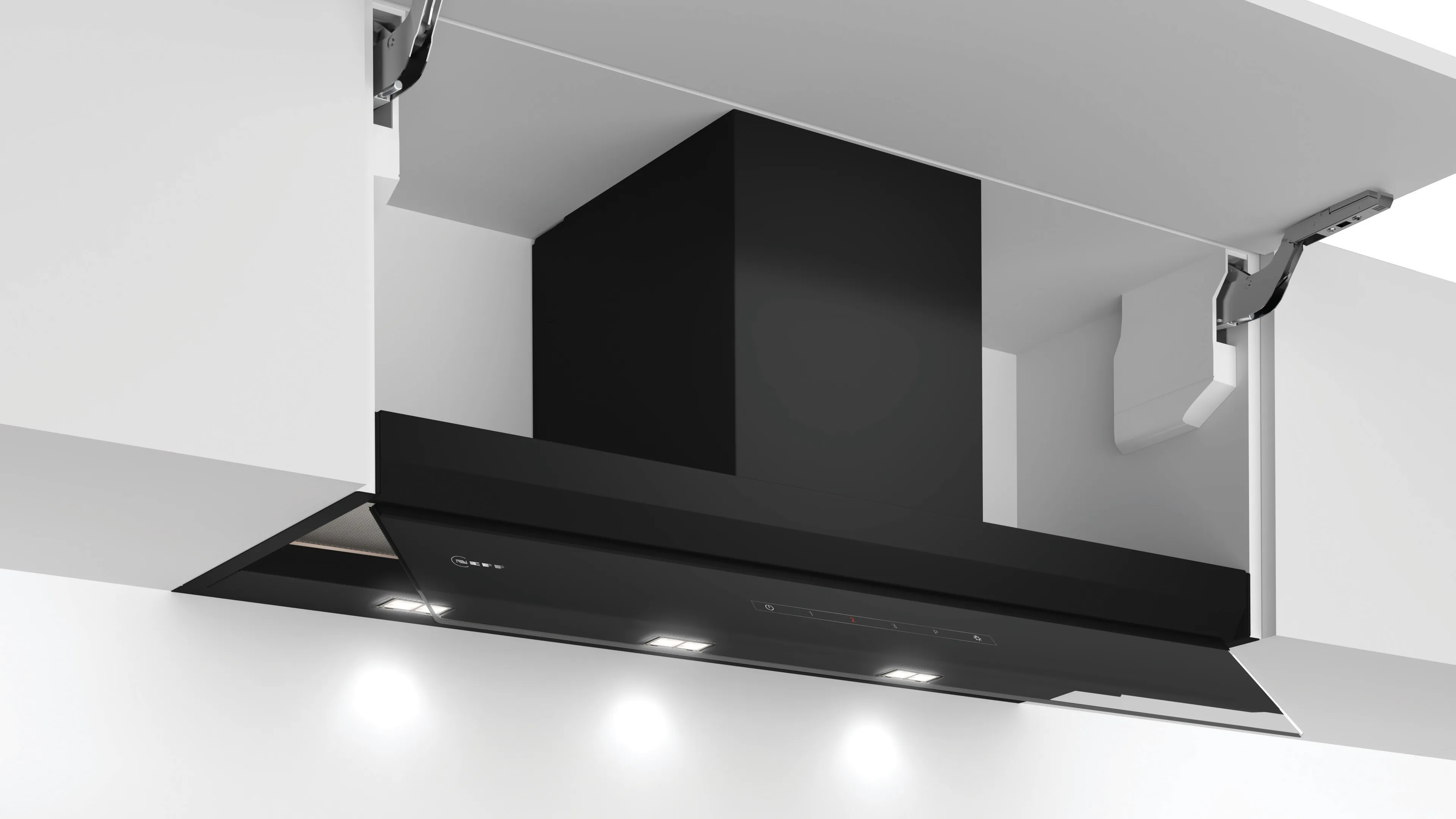 N 70 Integrated Design Hood 90 cm Clear glass black printed 