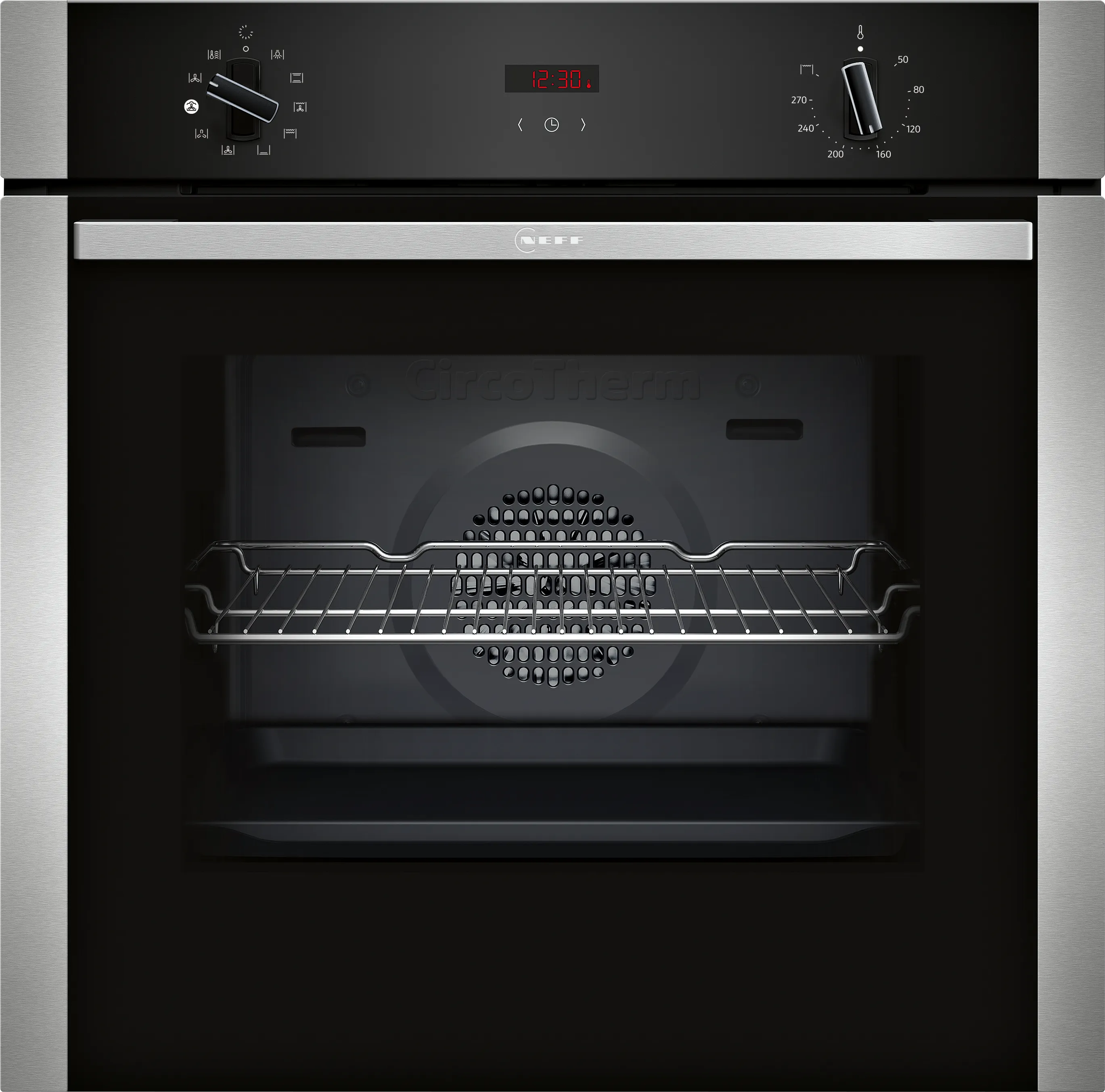 N 30 Einbau-Backofen mit Dampfunterstützung 60 x 60 cm Edelstahl 