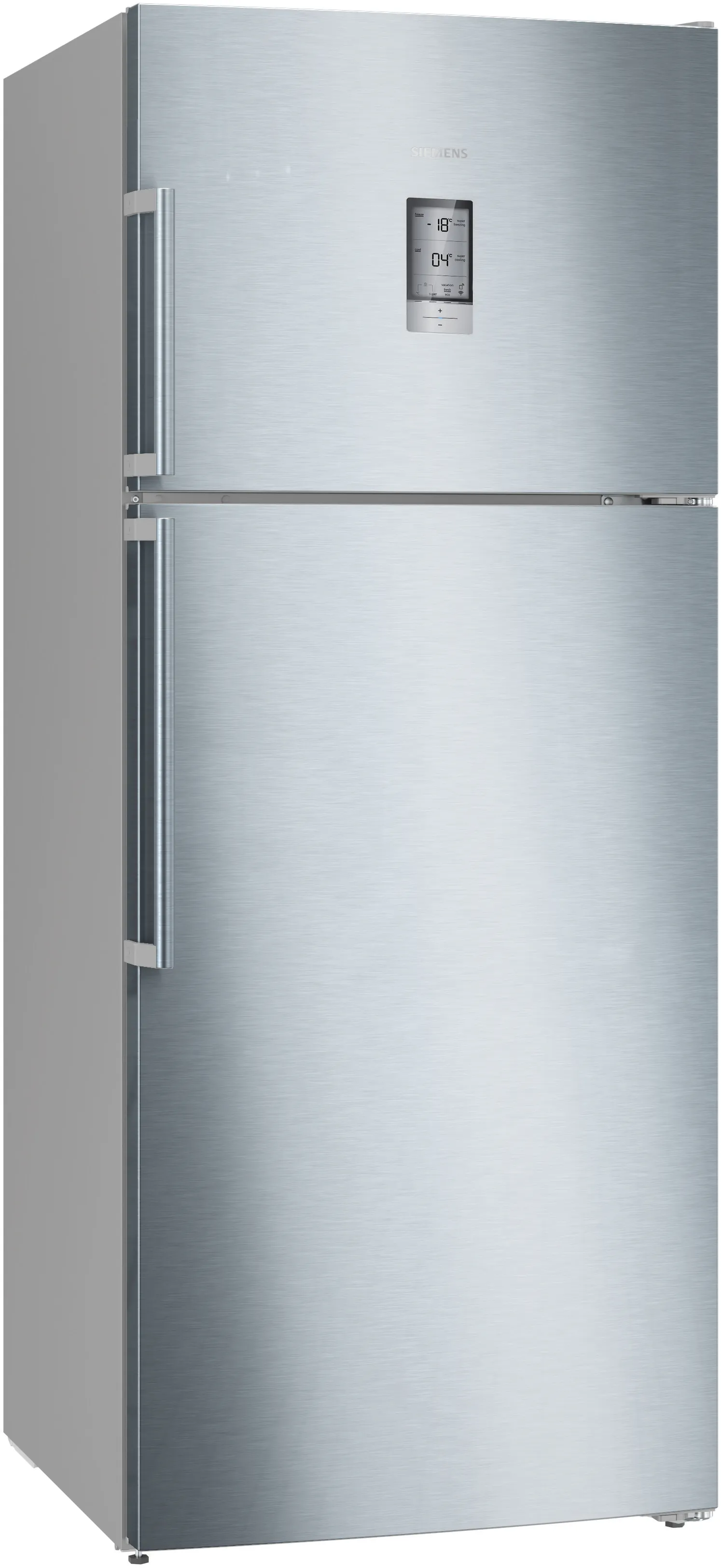 iQ500 Üstten Donduruculu Buzdolabı 186 x 75 cm Kolay temizlenebilir Inox, Total noFrost 