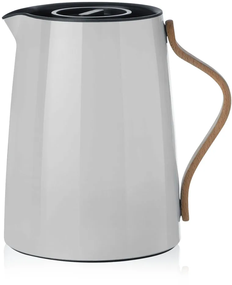 Stelton Tee-Isolierkanne Emma, Grau, 1 Liter Fassungsvermögen