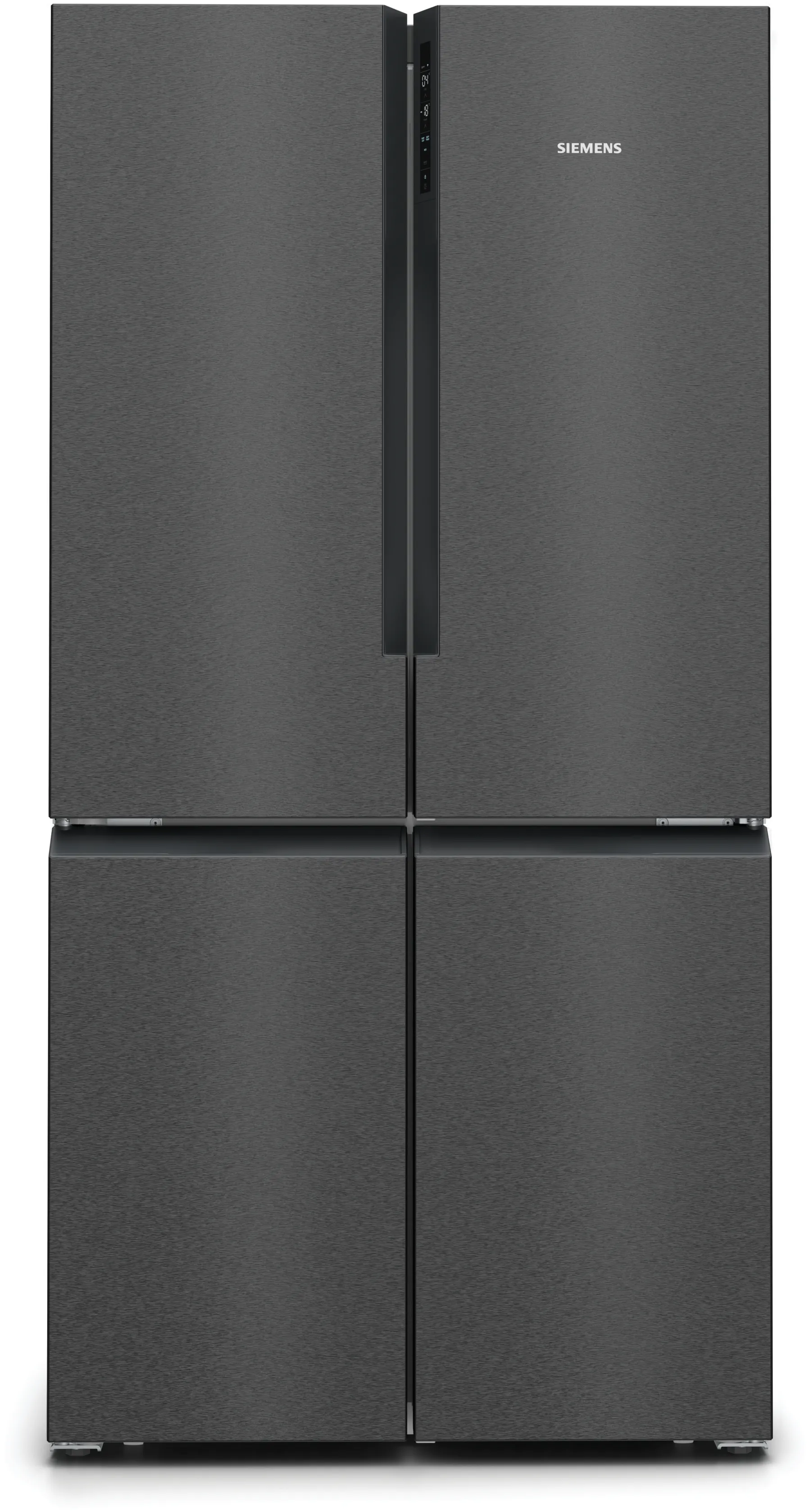 iQ300 Americká chladnička s mrazničkou dole 183 x 90.5 cm černá matná ocel s úpravou proti otiskům prstů 