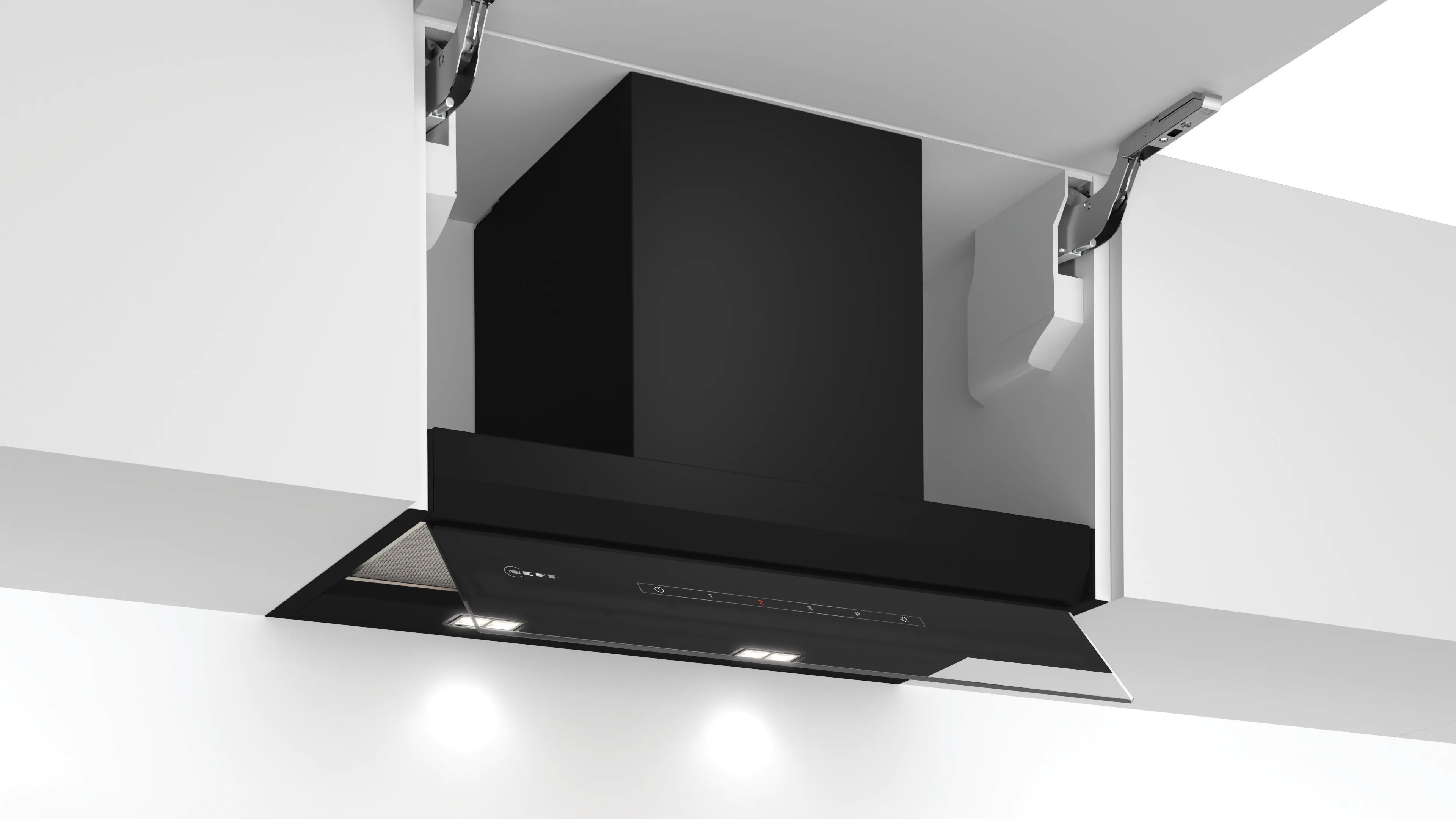 N 70 Integrated Design Hood 60 cm Clear glass black printed 