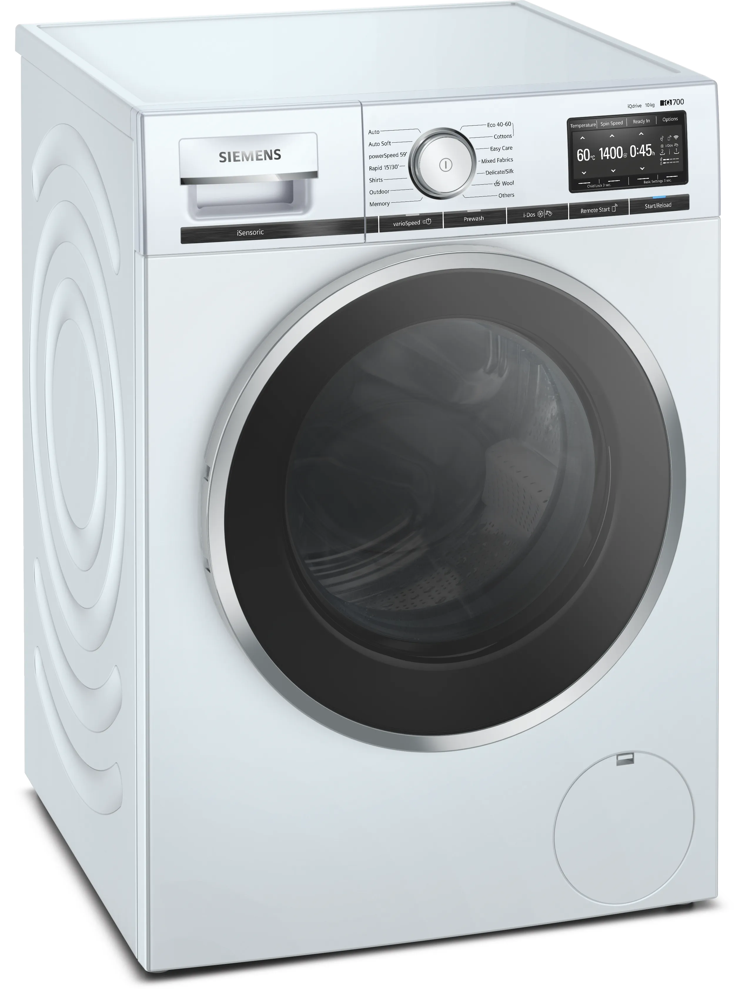 iQ700 Washing machine, front loader 10 kg 1400 rpm 