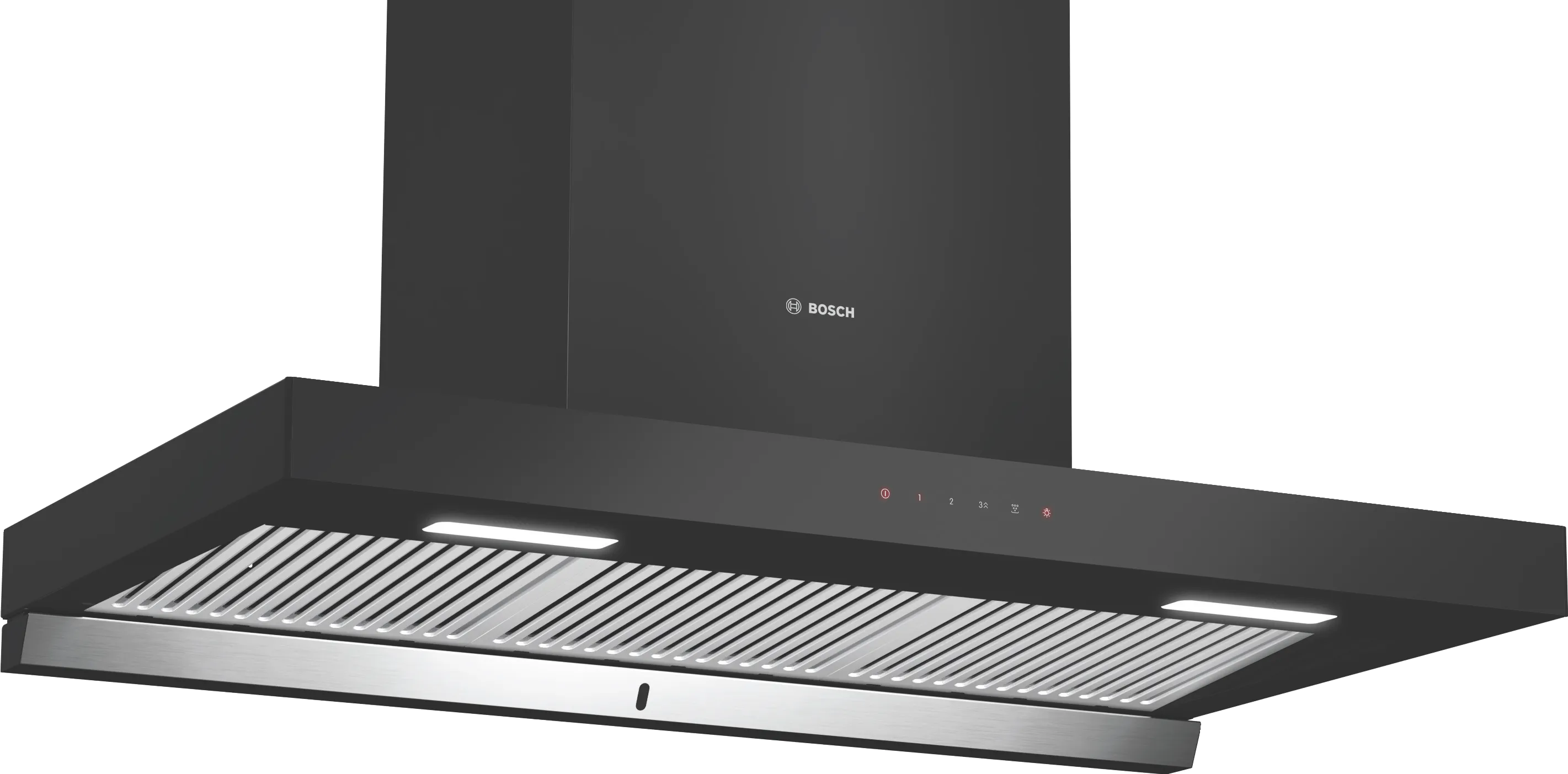 Series 4 wall-mounted cooker hood 90 cm Matt black