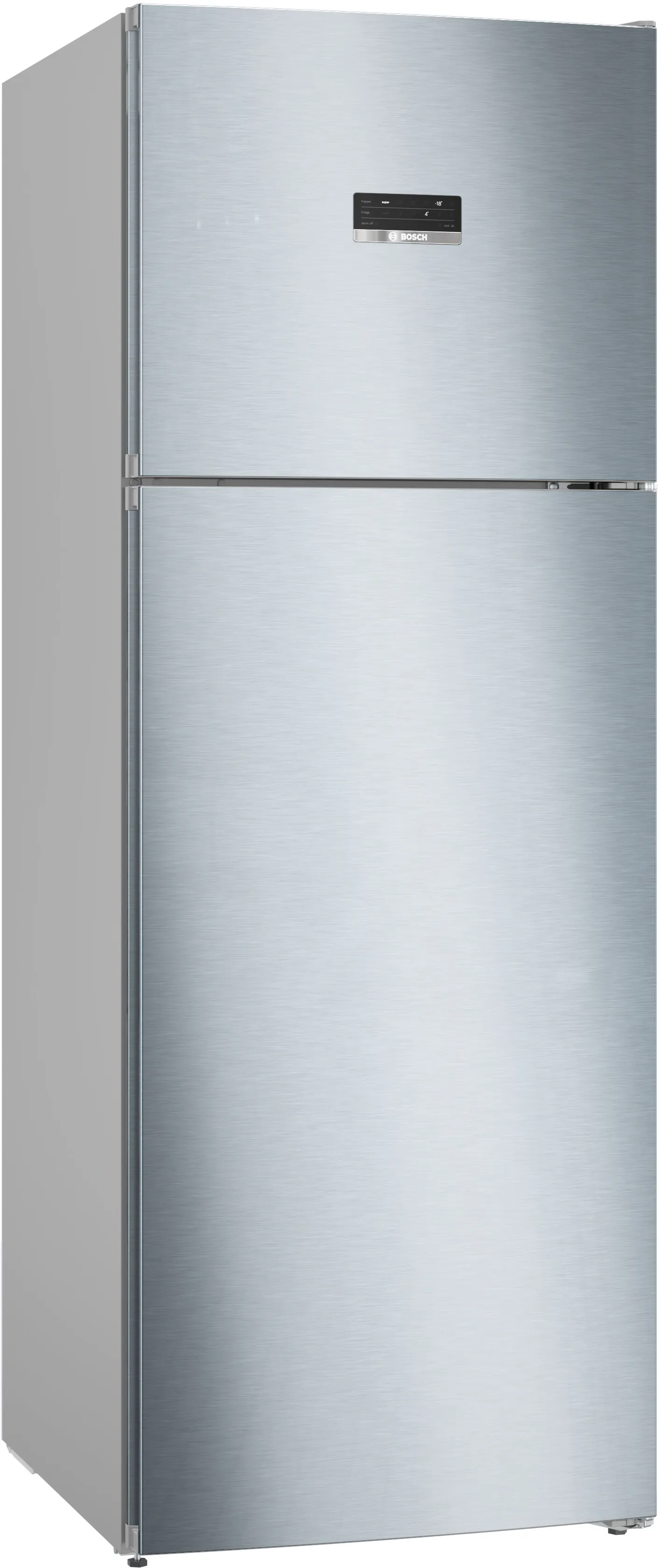 Series 4 free-standing fridge-freezer with freezer at top 193 x 70 cm Stainless steel (with anti-fingerprint) 