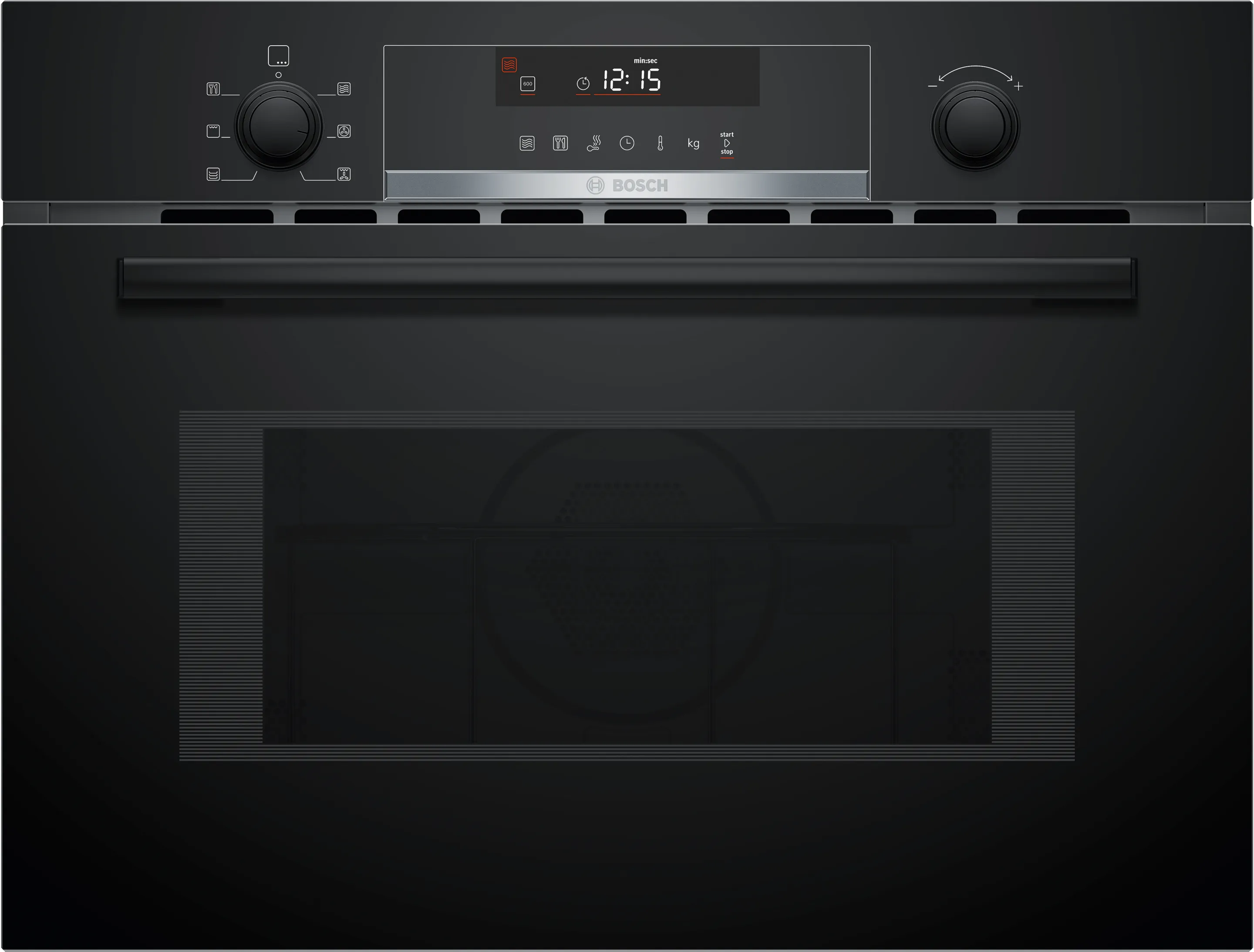 Series 6 Built-in microwave oven with hot air 60 x 45 cm Black 