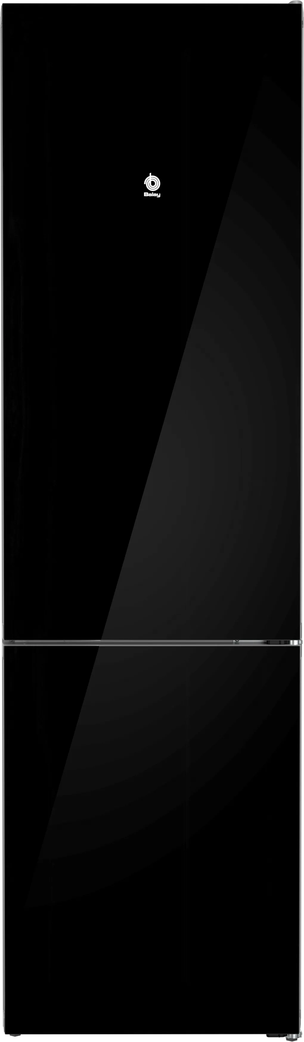 Frigorífico combinado 203 x 60 cm Cristal negro, Total No Frost