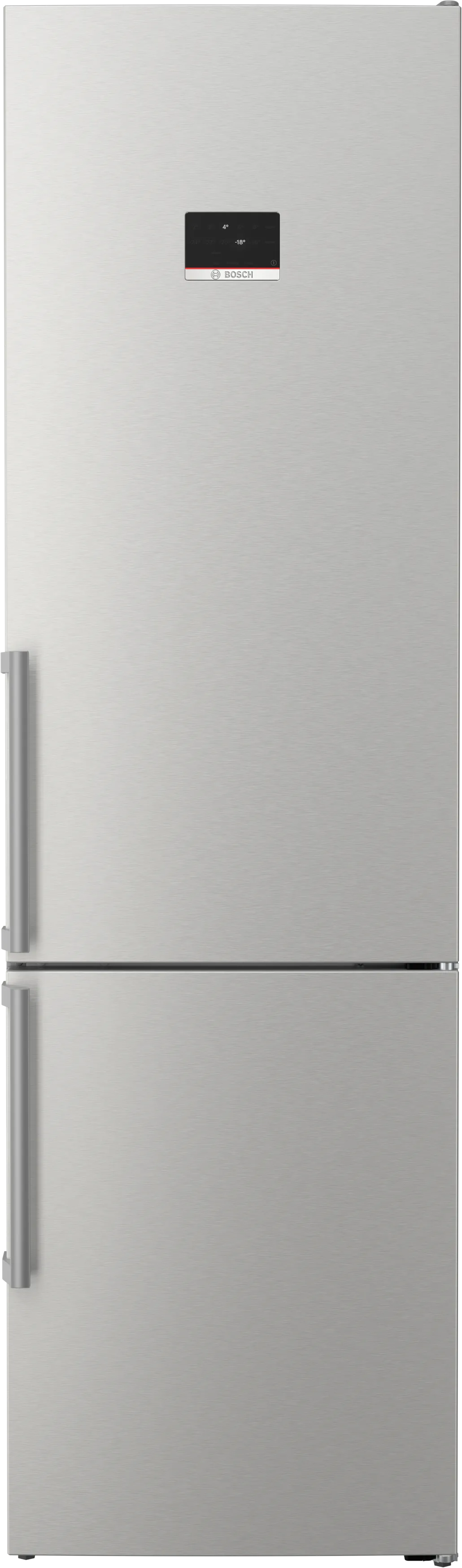 Serie 6 Volně stojící chladnička s mrazákem dole 203 x 60 cm Nerez (s povrchem proti otiskům prstů) 