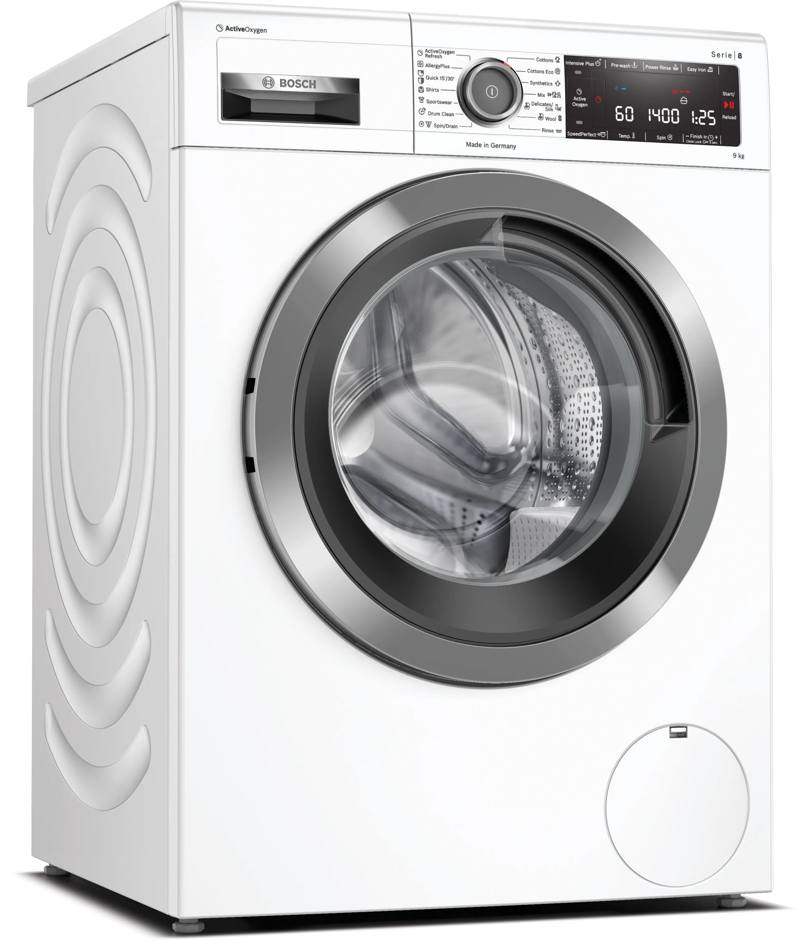 Series 8 washing machine, front loader 9 kg 1400 rpm 