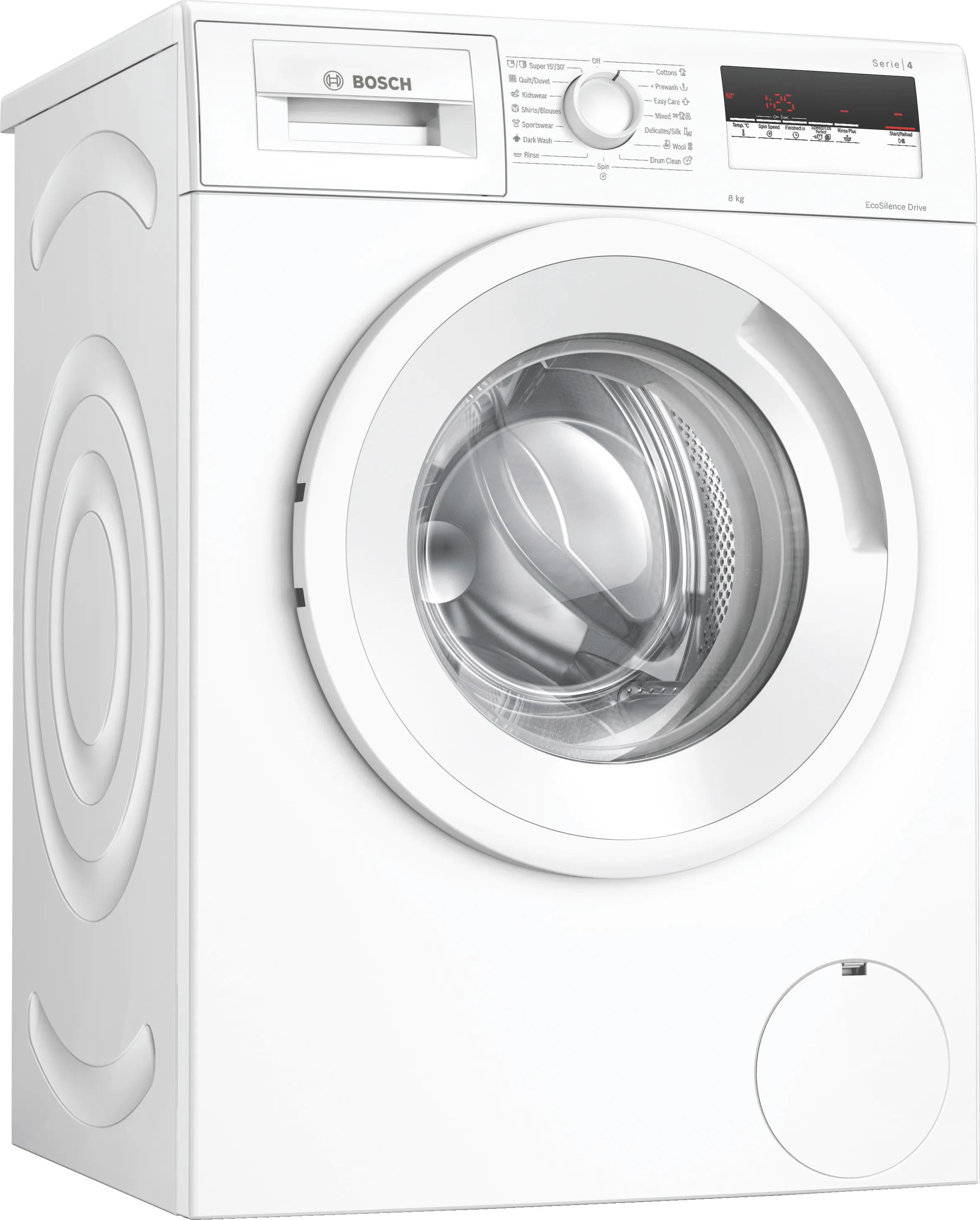 Series 4 washing machine, front loader 8 kg 1200 rpm