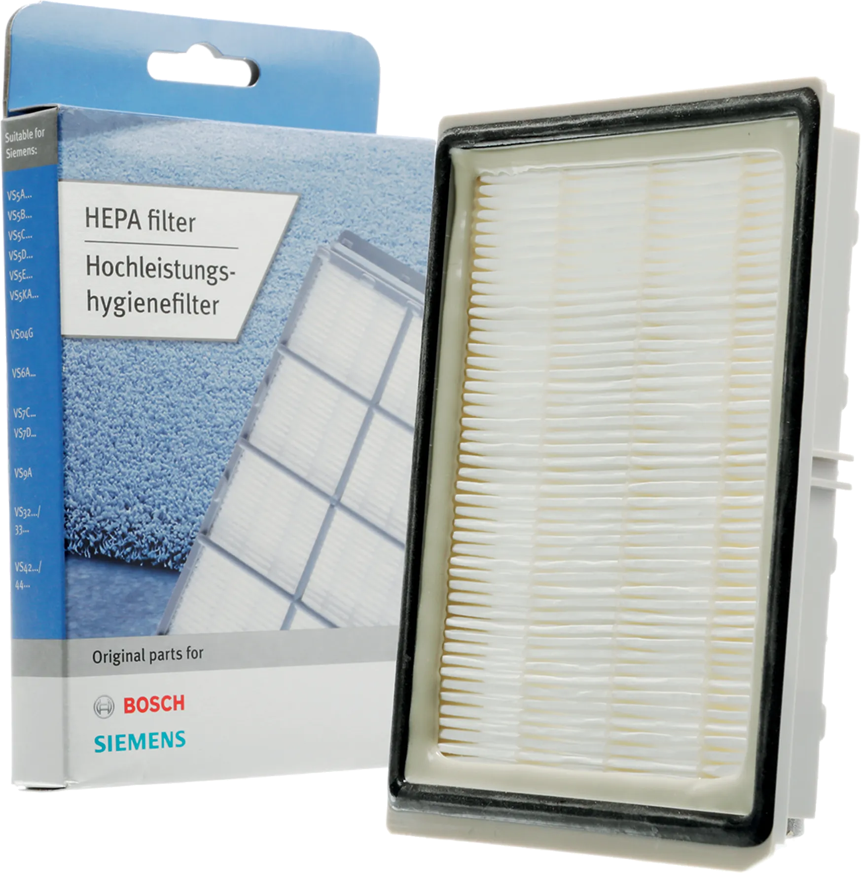 Hepa filter for vacuum cleaners 