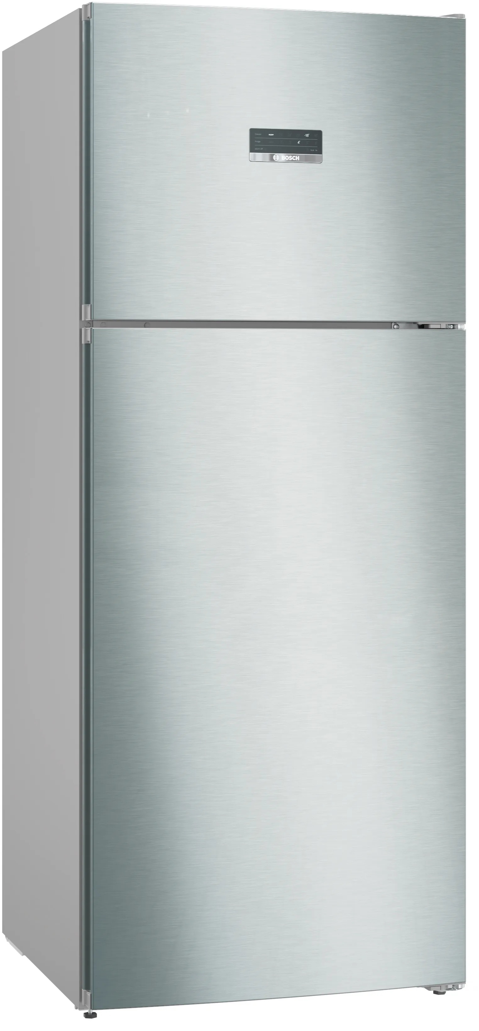 Series 4 free-standing fridge-freezer with freezer at top 186 x 75 cm Brushed steel anti-fingerprint 