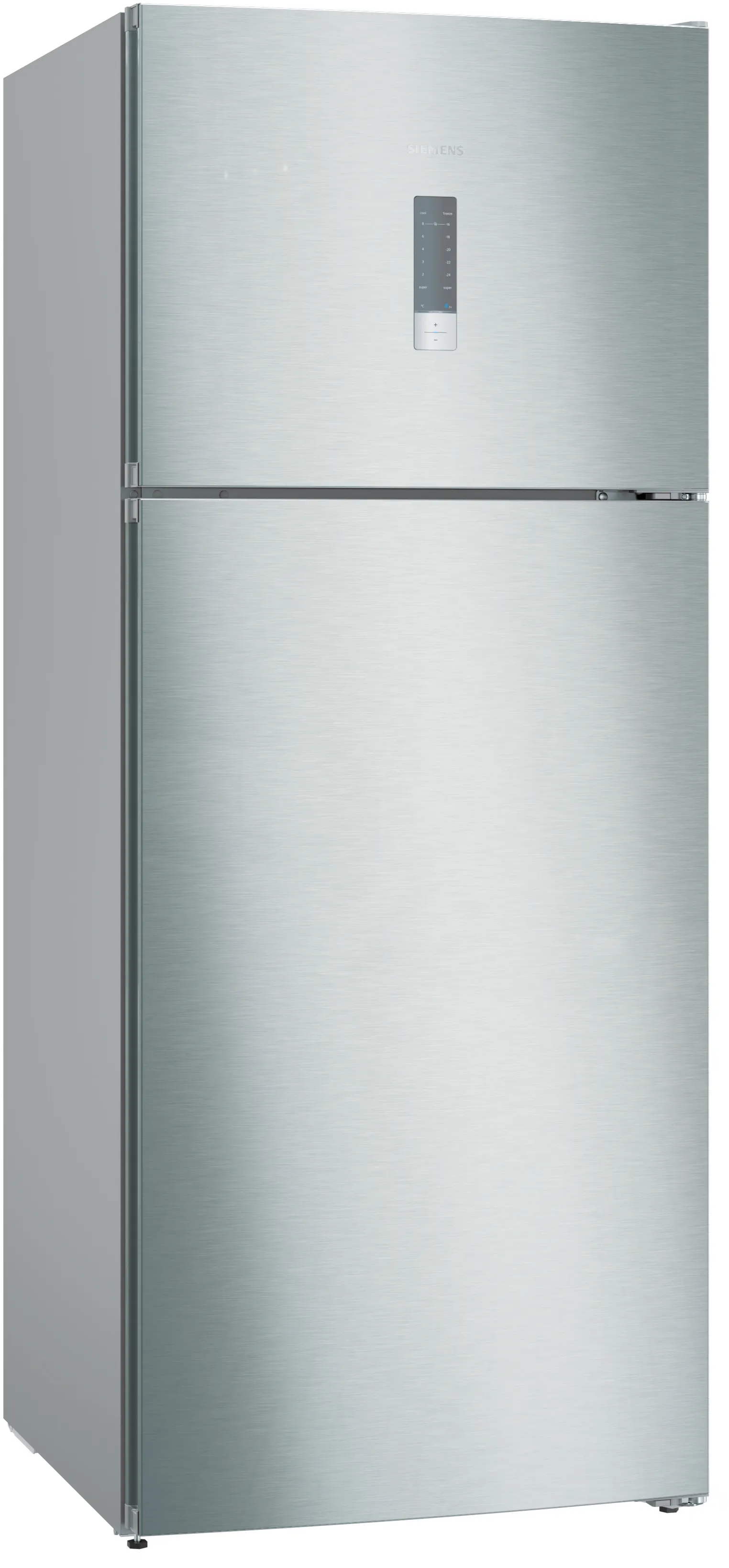 iQ300 free-standing fridge-freezer with freezer at top 186 x 75 cm Inox-easyclean 