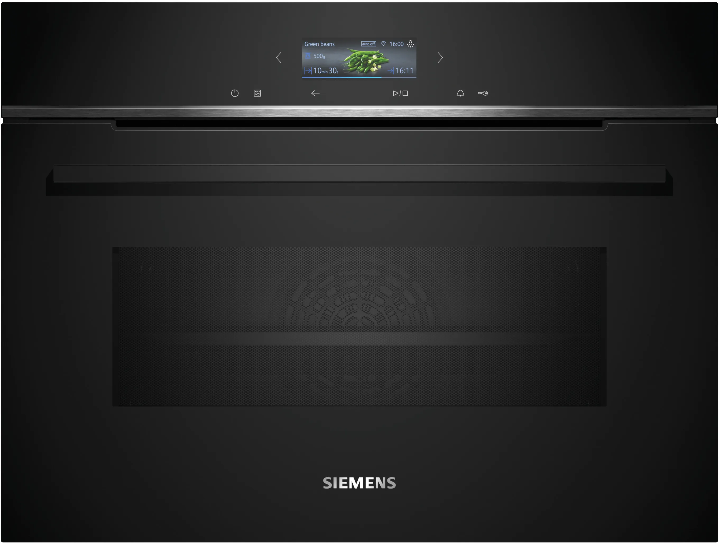 iQ700 Встраиваемый компактный духовой шкаф с микроволнами 60 x 45 cm Черный 