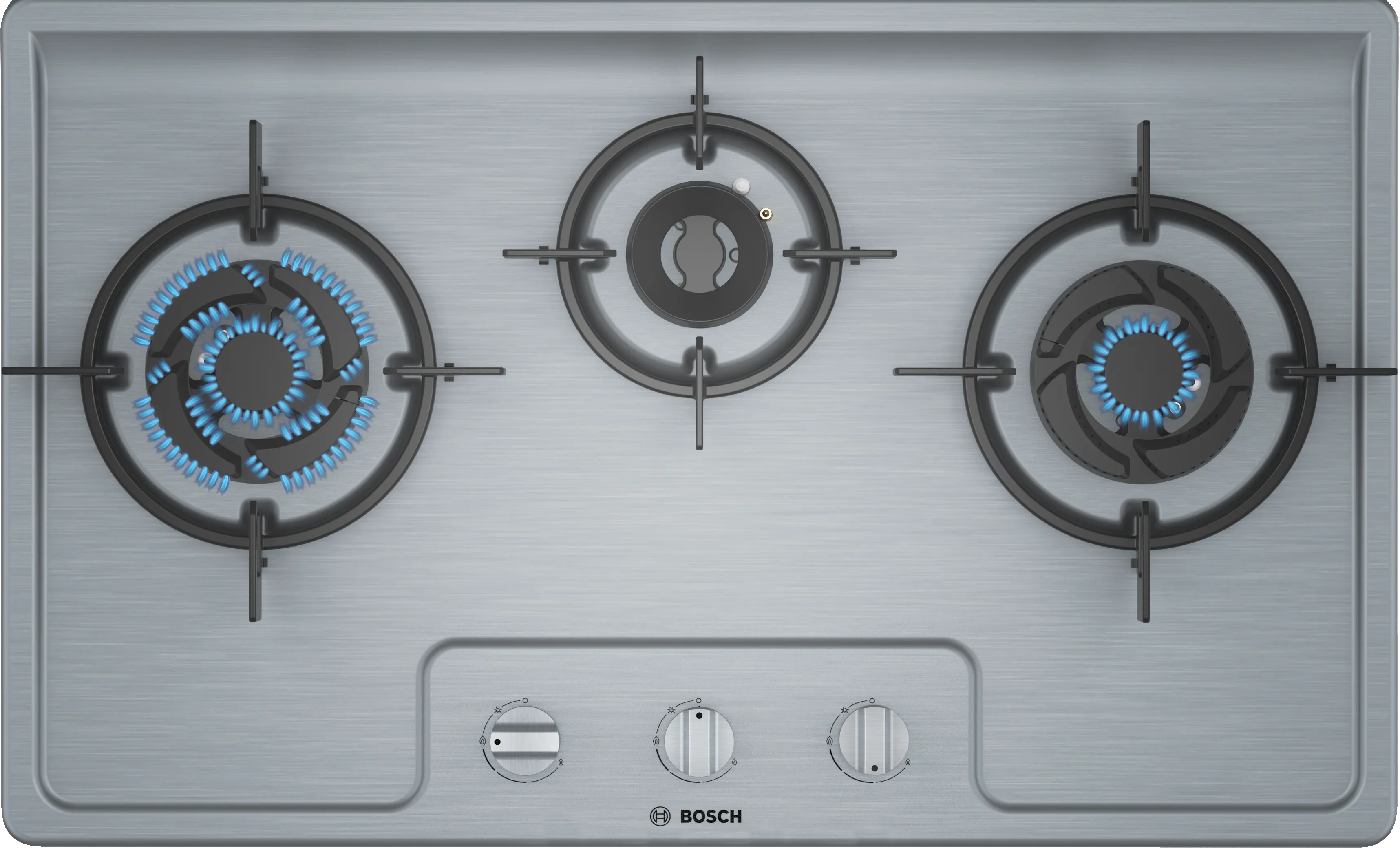 Series 4 Gas hob Stainless steel 