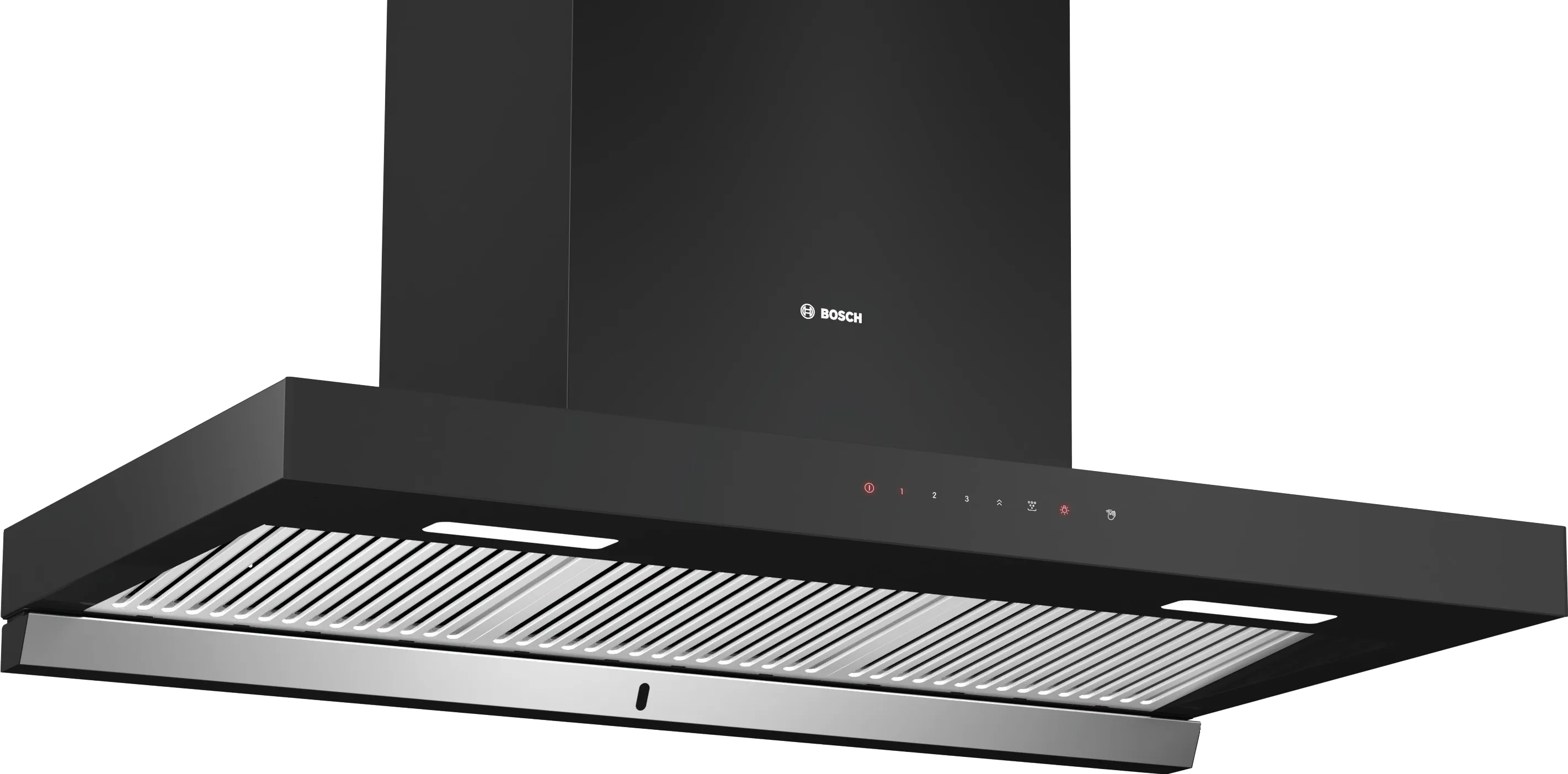 Series 4 wall-mounted cooker hood 90 cm Matt black  