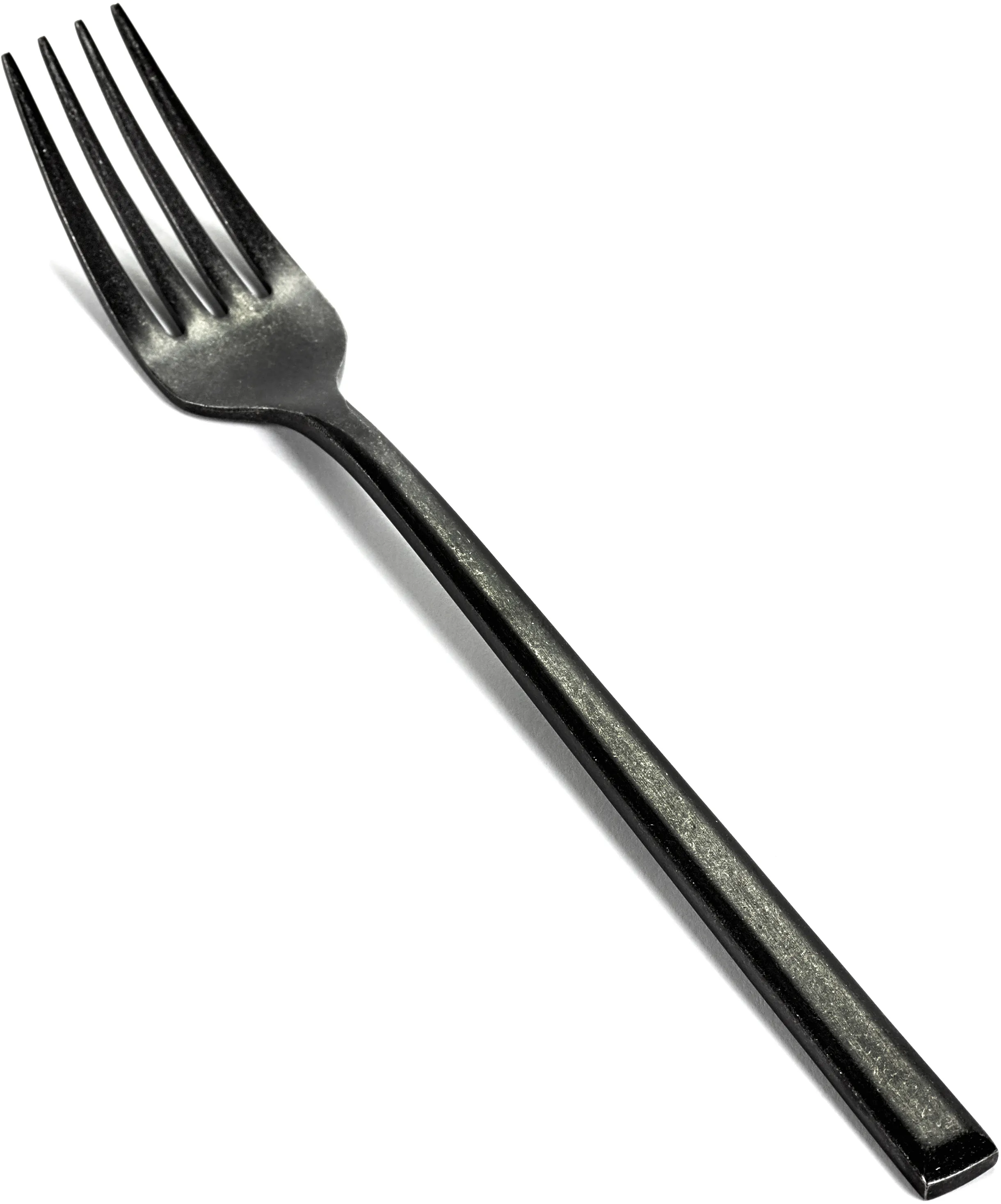 Serax Tafelgabel Stonewashed schwarz, PURE, 21 cm 