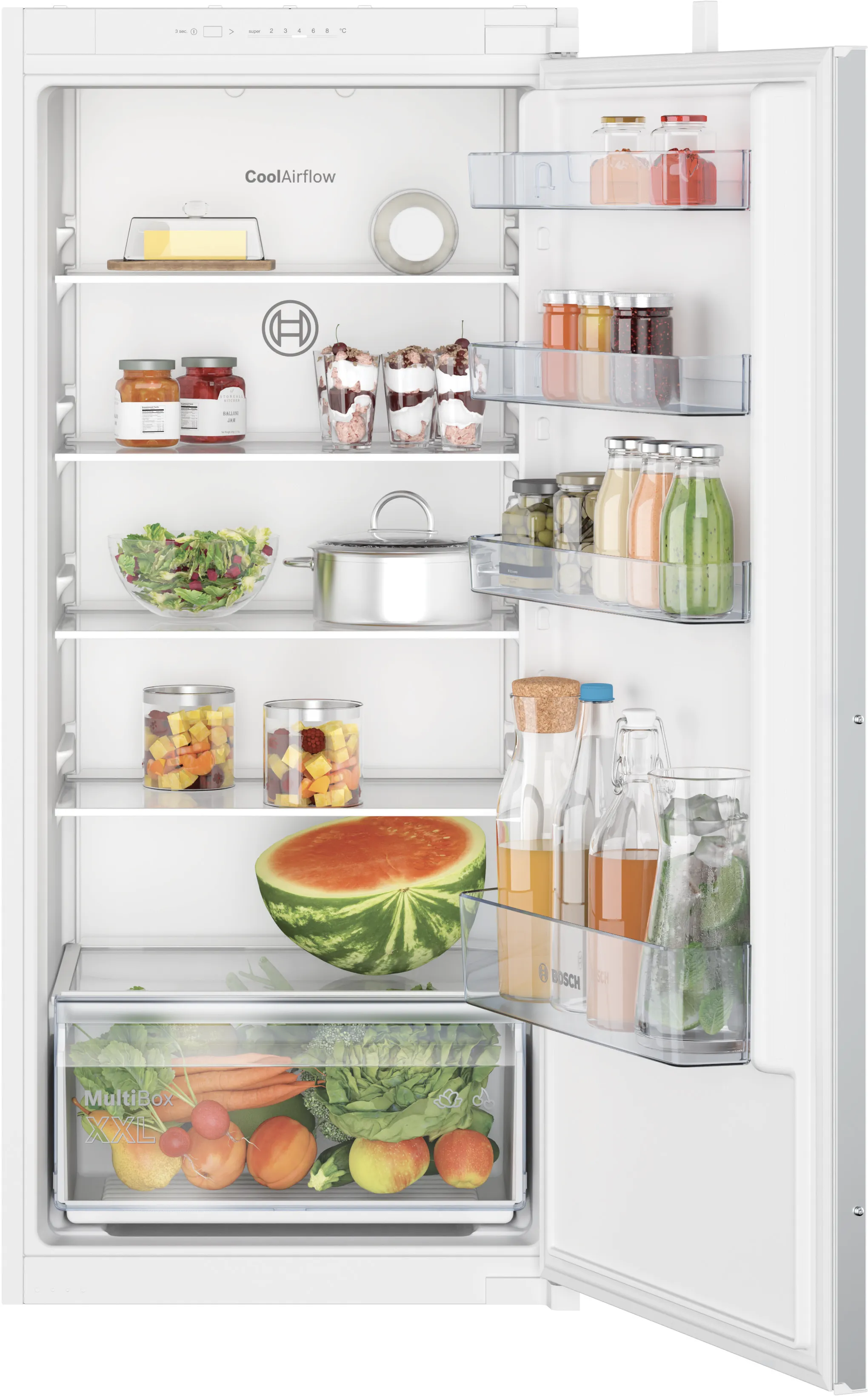 Series 2 Built-in fridge 122.1 x 54.1 cm sliding hinge 