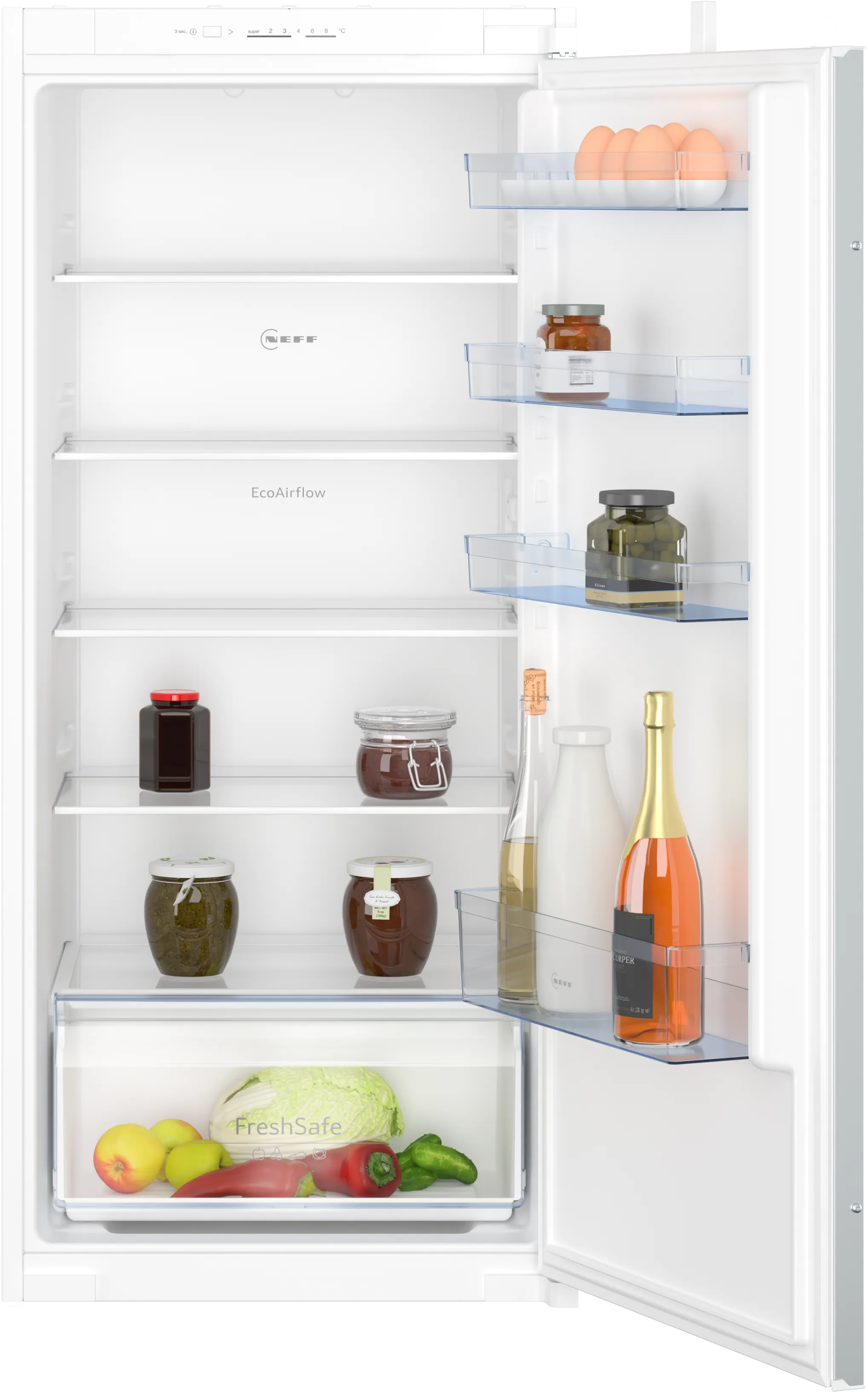 N 30 built-in fridge 122.5 x 56 cm sliding hinge 