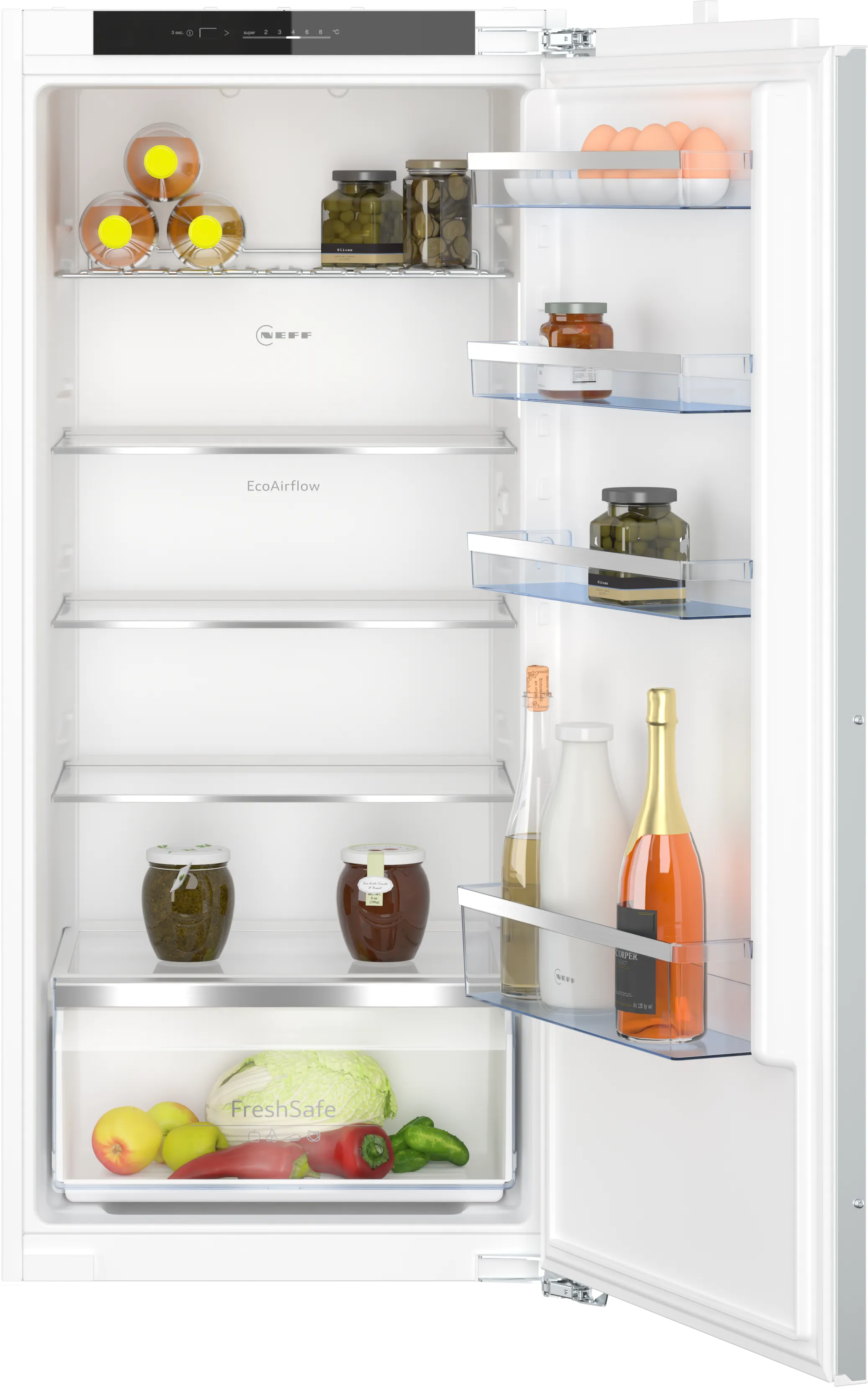 N 50 built-in fridge 122.5 x 56 cm flat hinge 