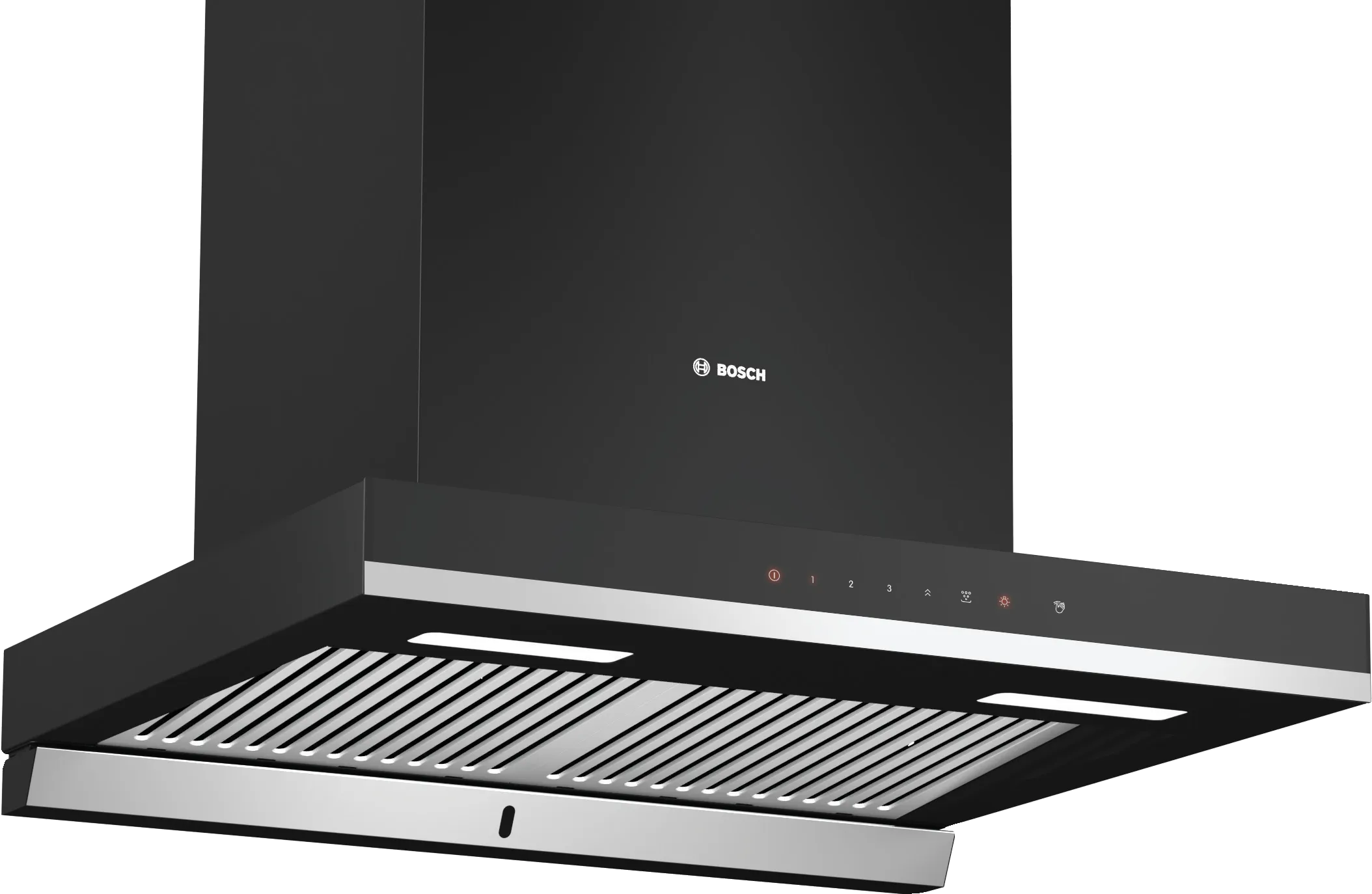 Series 4 wall-mounted cooker hood 60 cm Flat black 