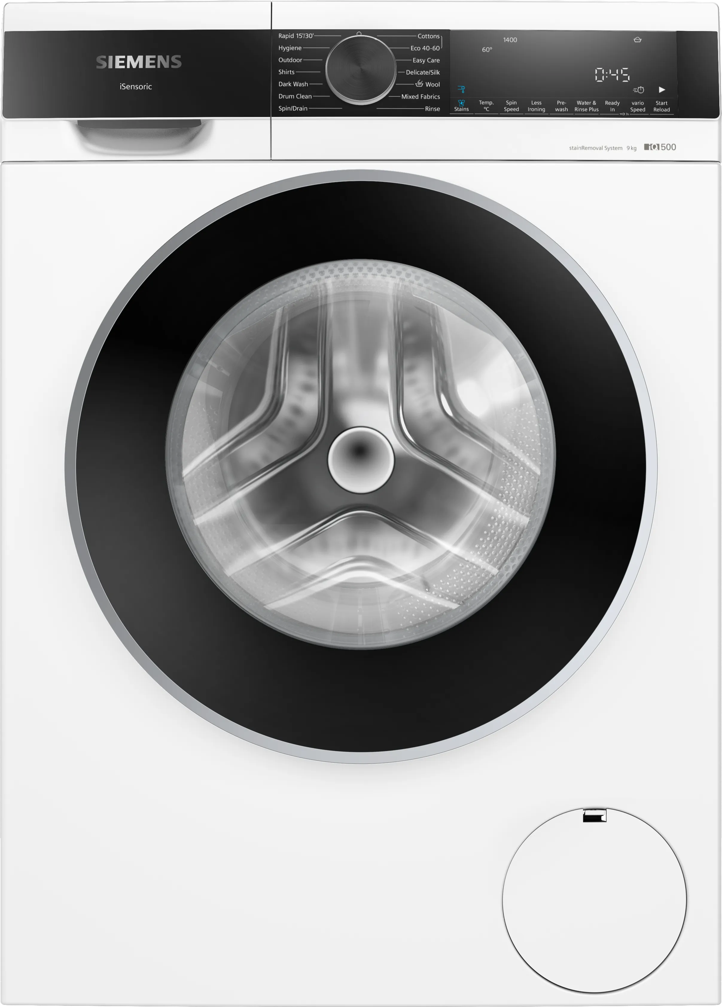 IQ500 Washing machine, front loader 9 kg 1400 rpm 