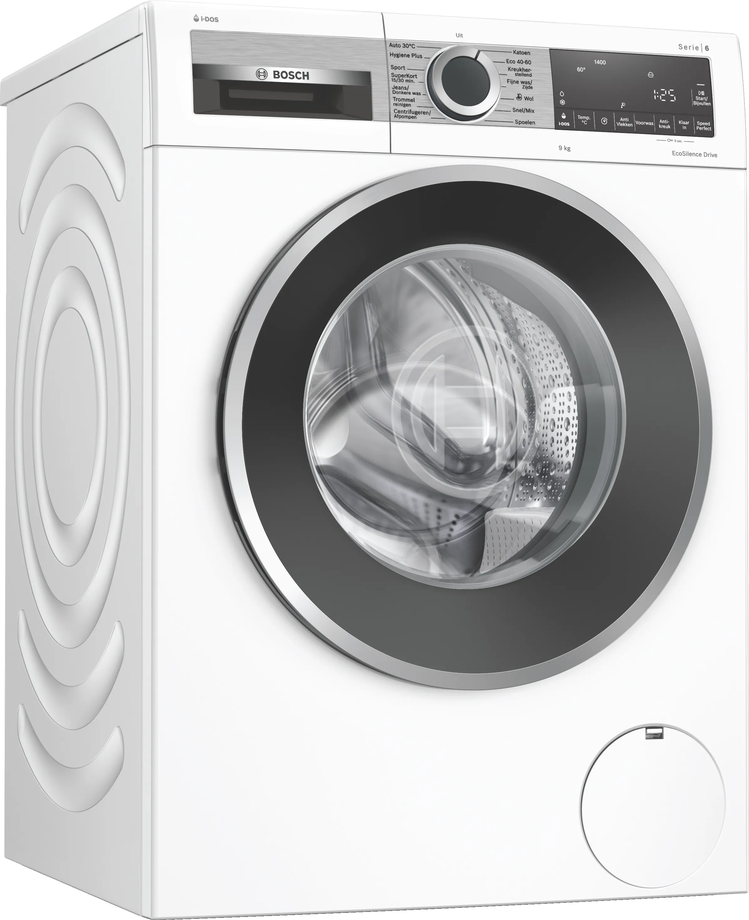 Serie 6 Wasmachine, voorlader 9 kg 1400 rpm, White