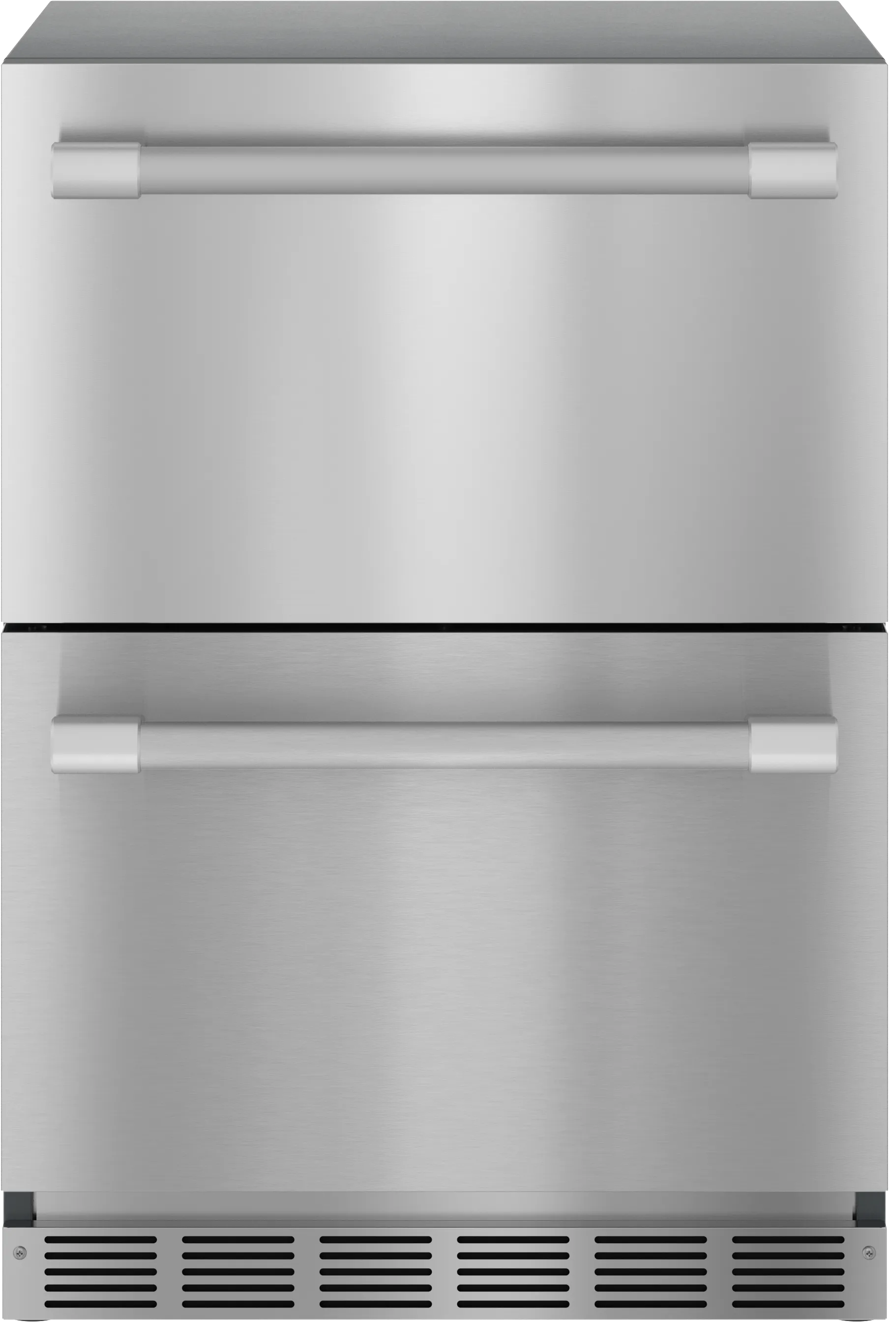 Freedom® Under Counter Double Drawer Refrigerator 24'' Professional Stainless Steel 