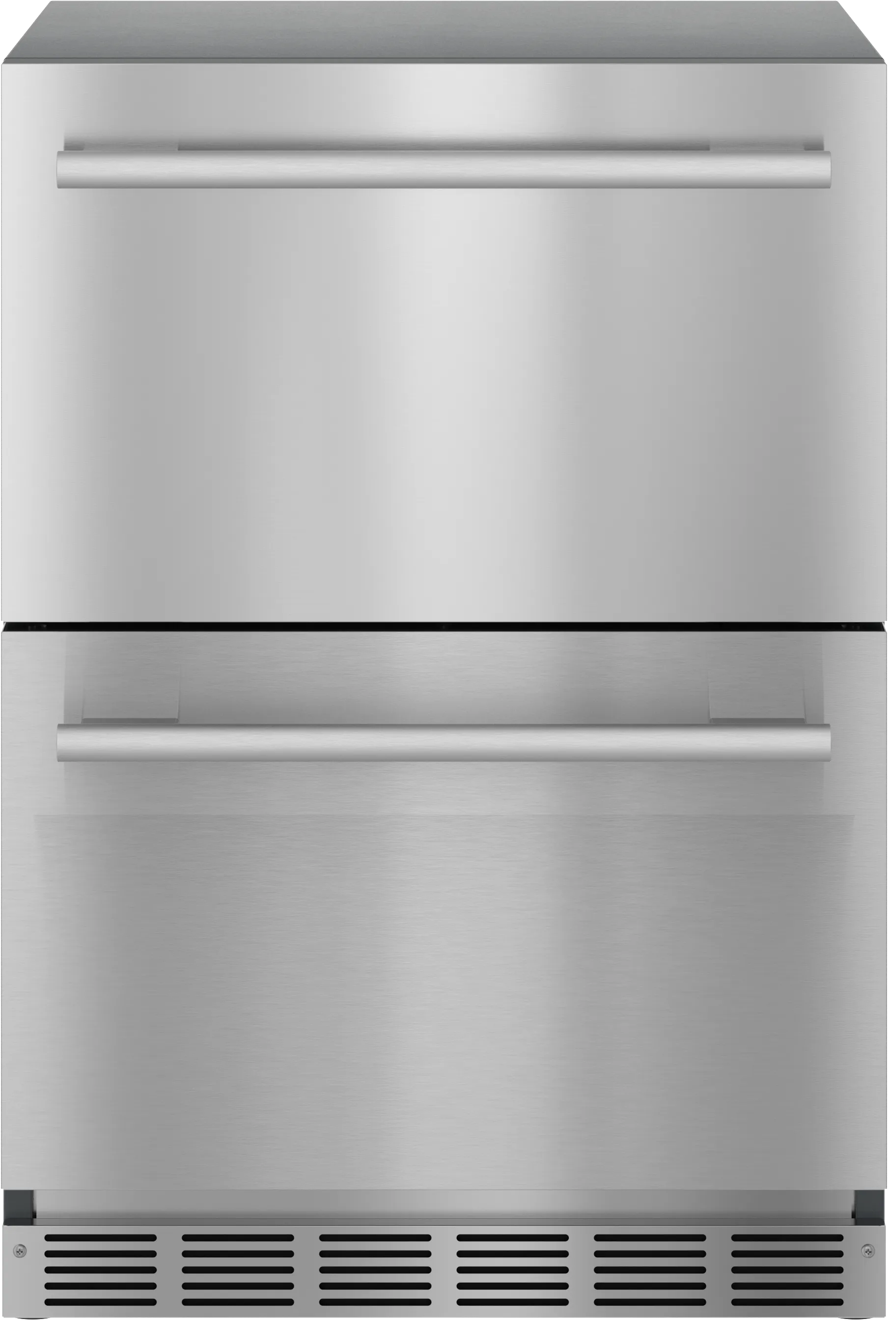 Freedom® Under Counter Double Drawer Refrigerator 24'' Masterpiece® Stainless Steel 