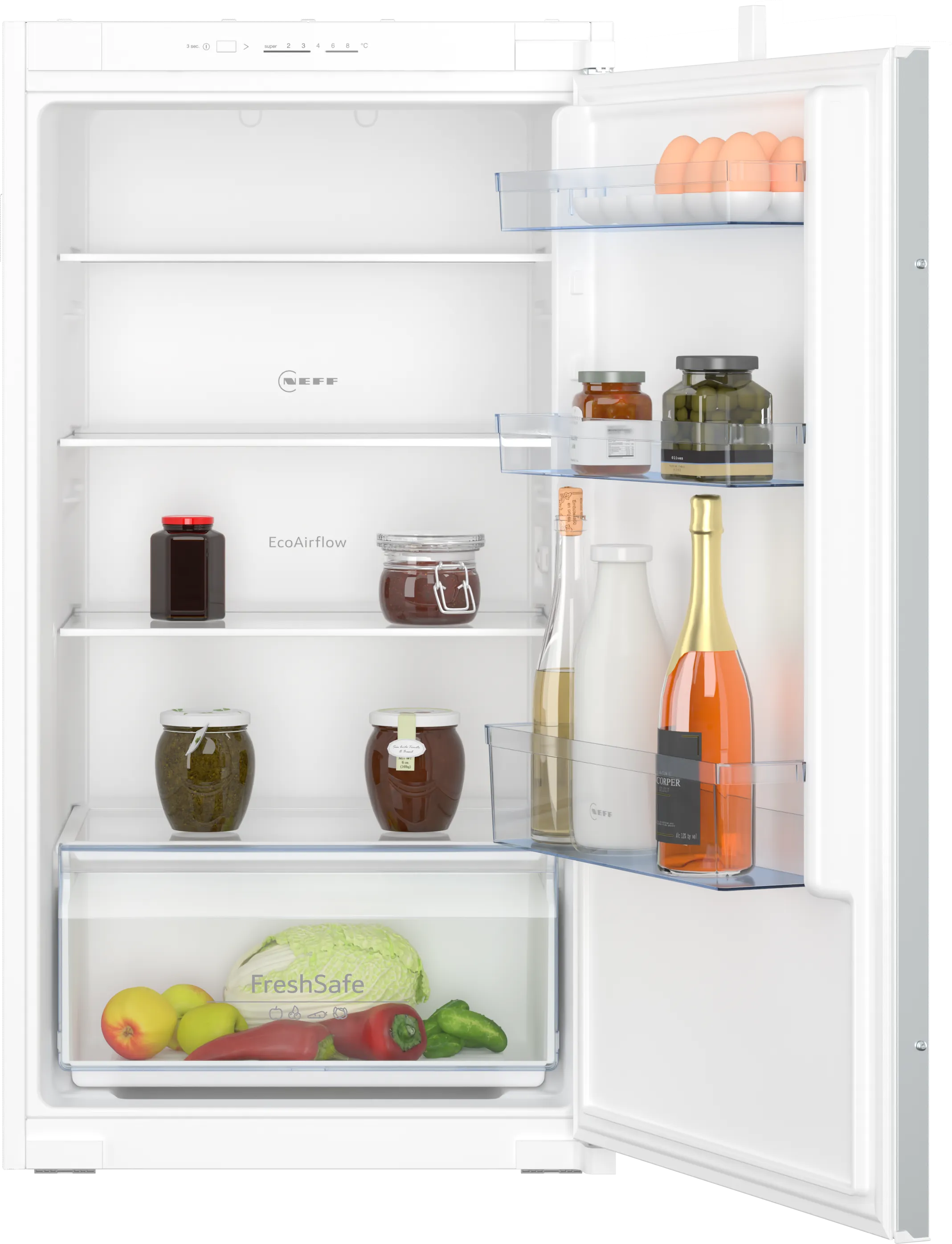 N 30 Built-in fridge 102.5 x 56 cm sliding hinge 