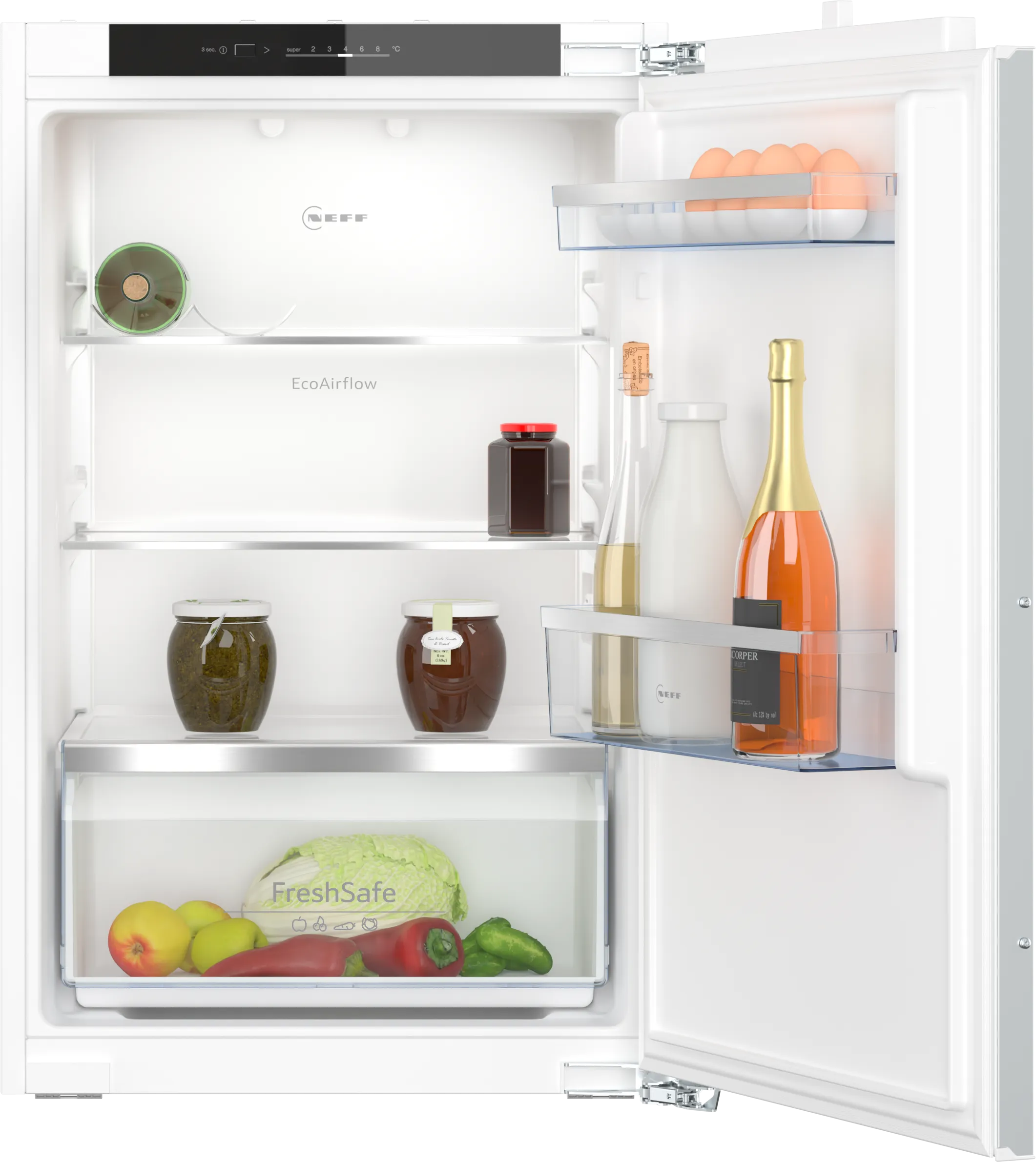 N 50 built-in fridge 88 x 56 cm flat hinge 