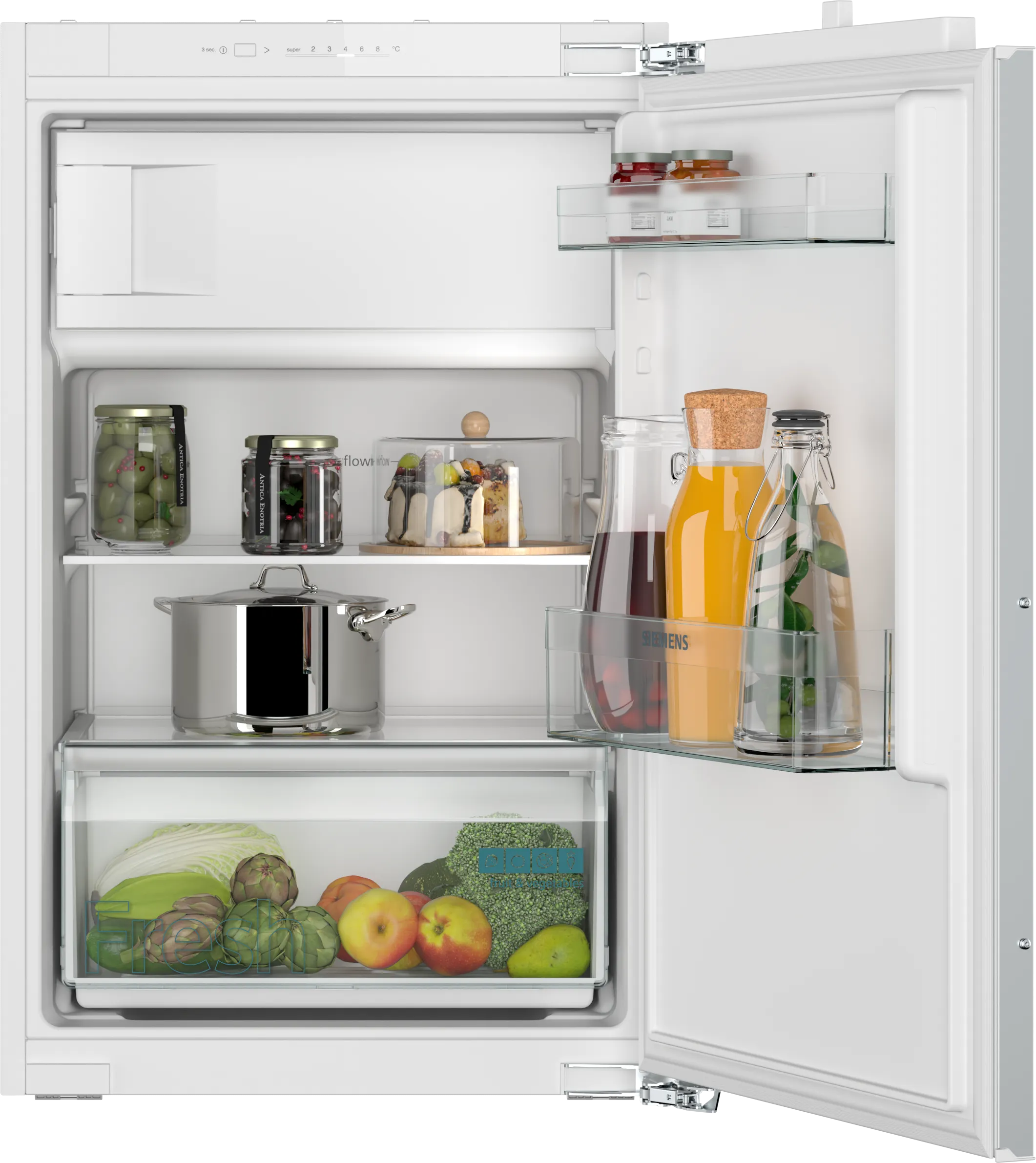 iQ100 Einbau-Kühlschrank mit Gefrierfach 87.4 x 54.1 cm Flachscharnier